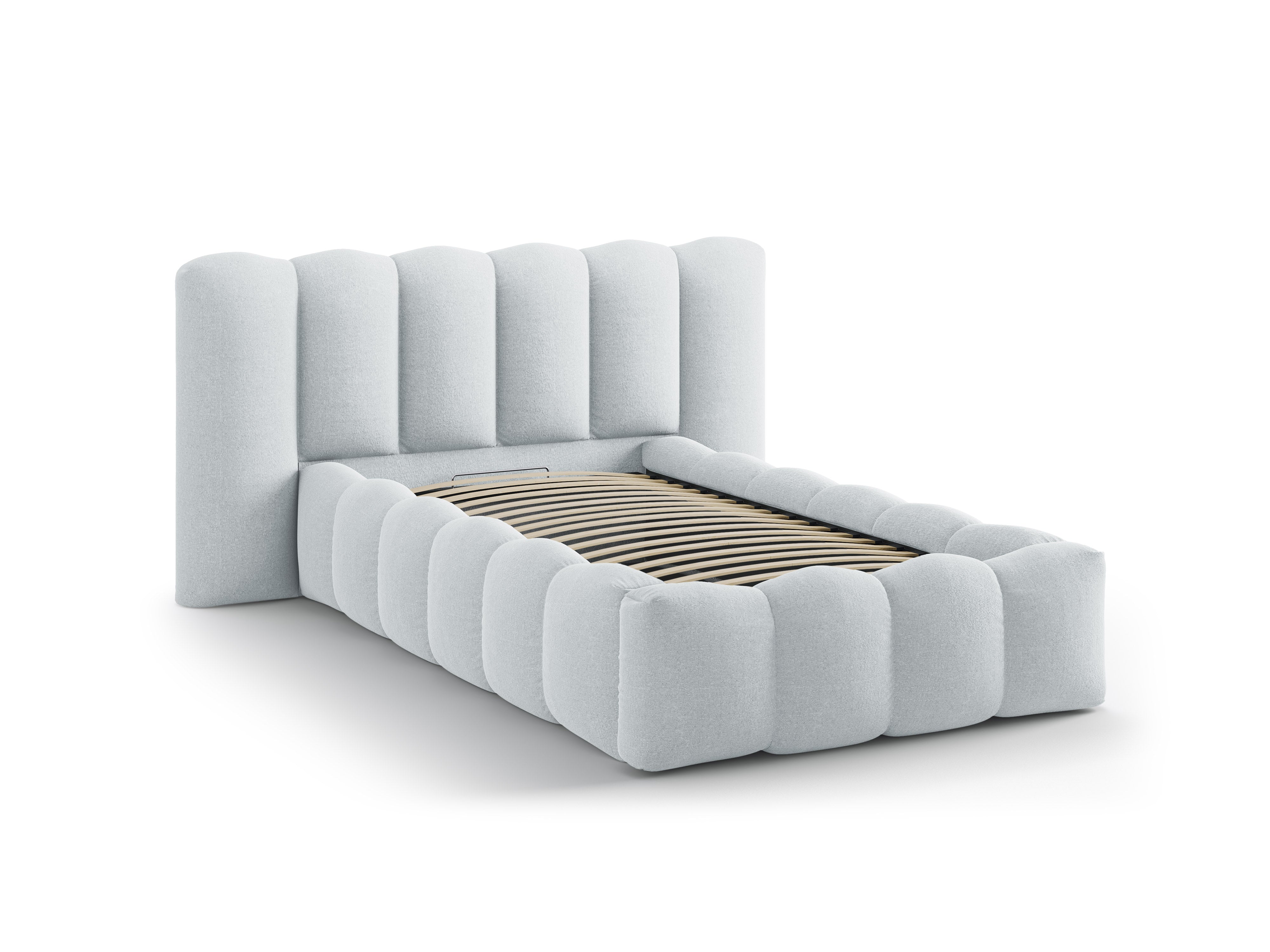 Bed LUPINE lichtgrijs