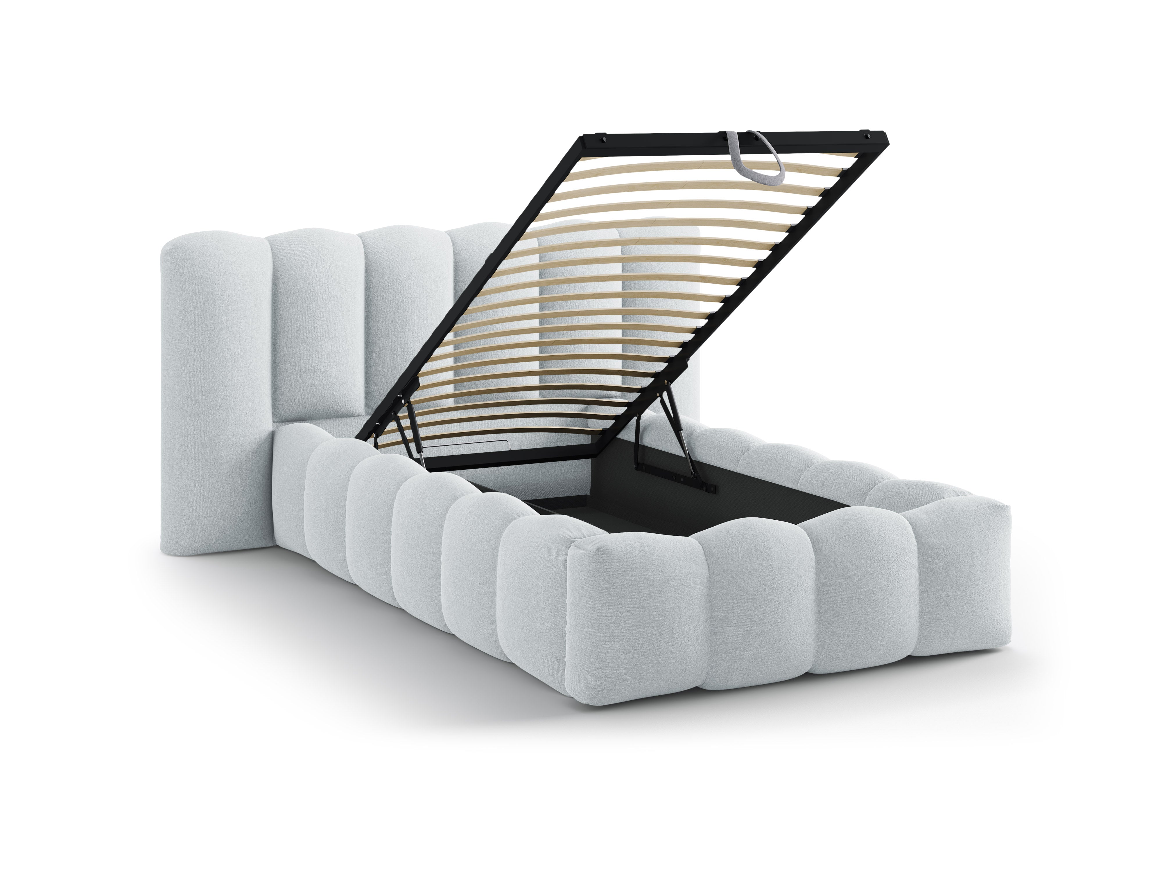 Bed LUPINE lichtgrijs