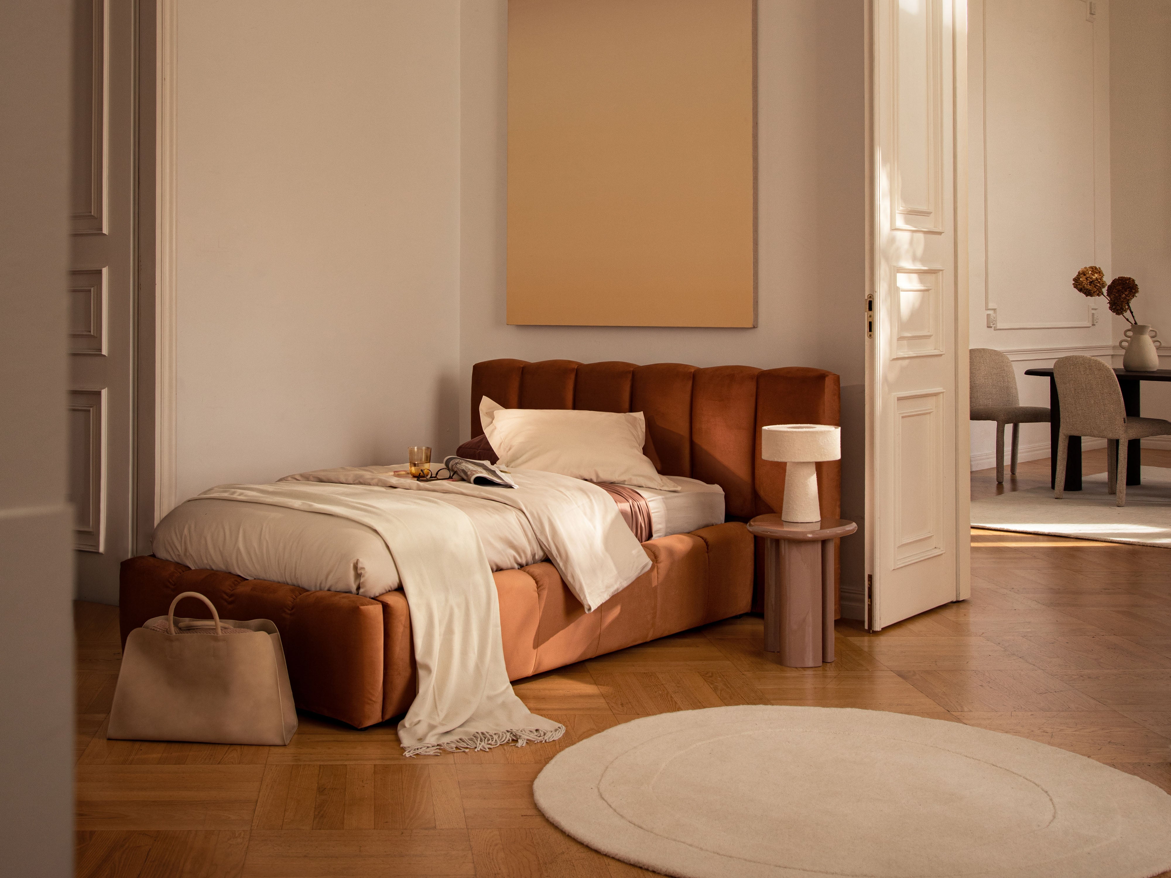 Velvet Bed LUPINE Beige