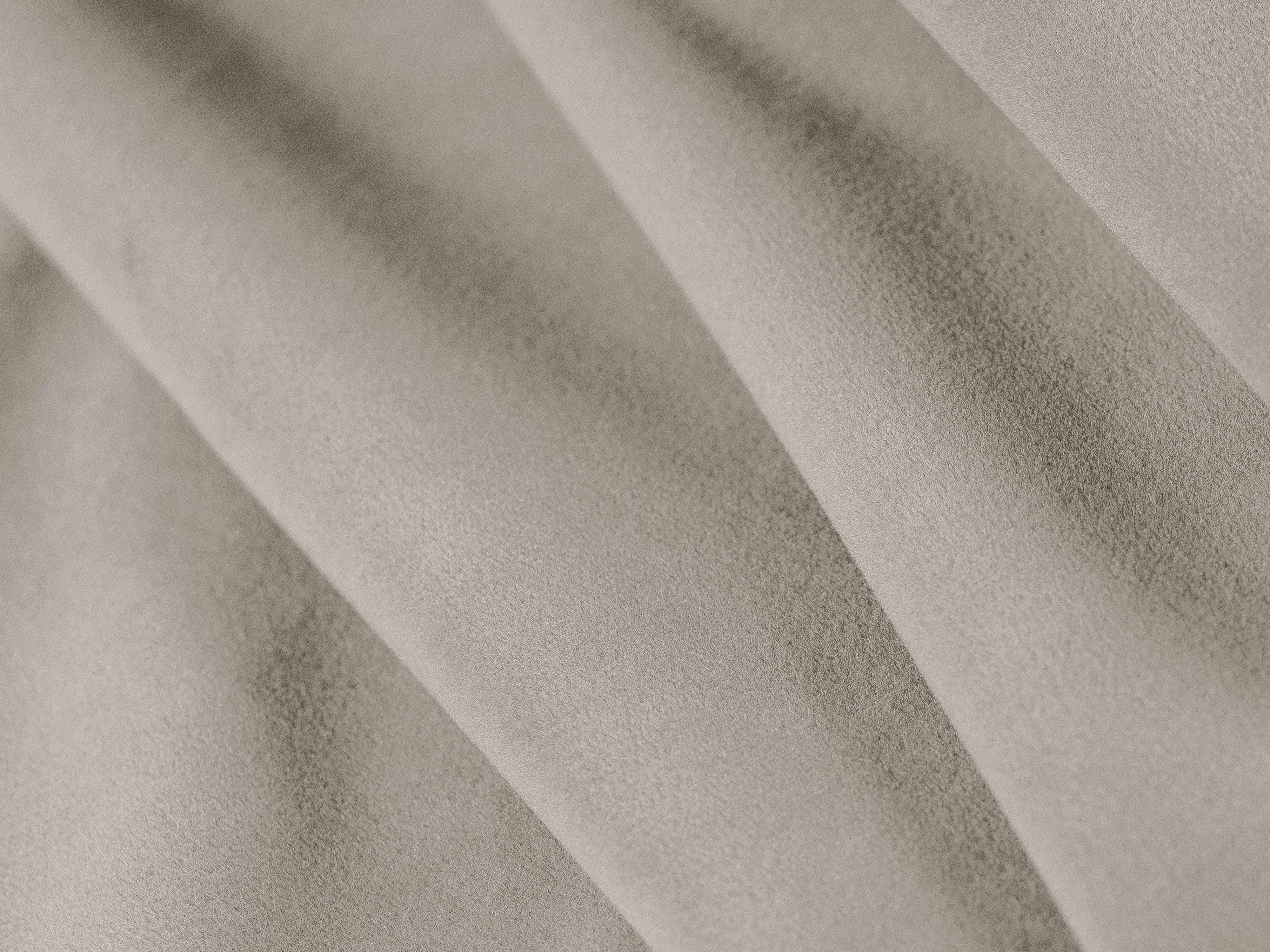 Velvet Bed with Storage ERIC Light Beige