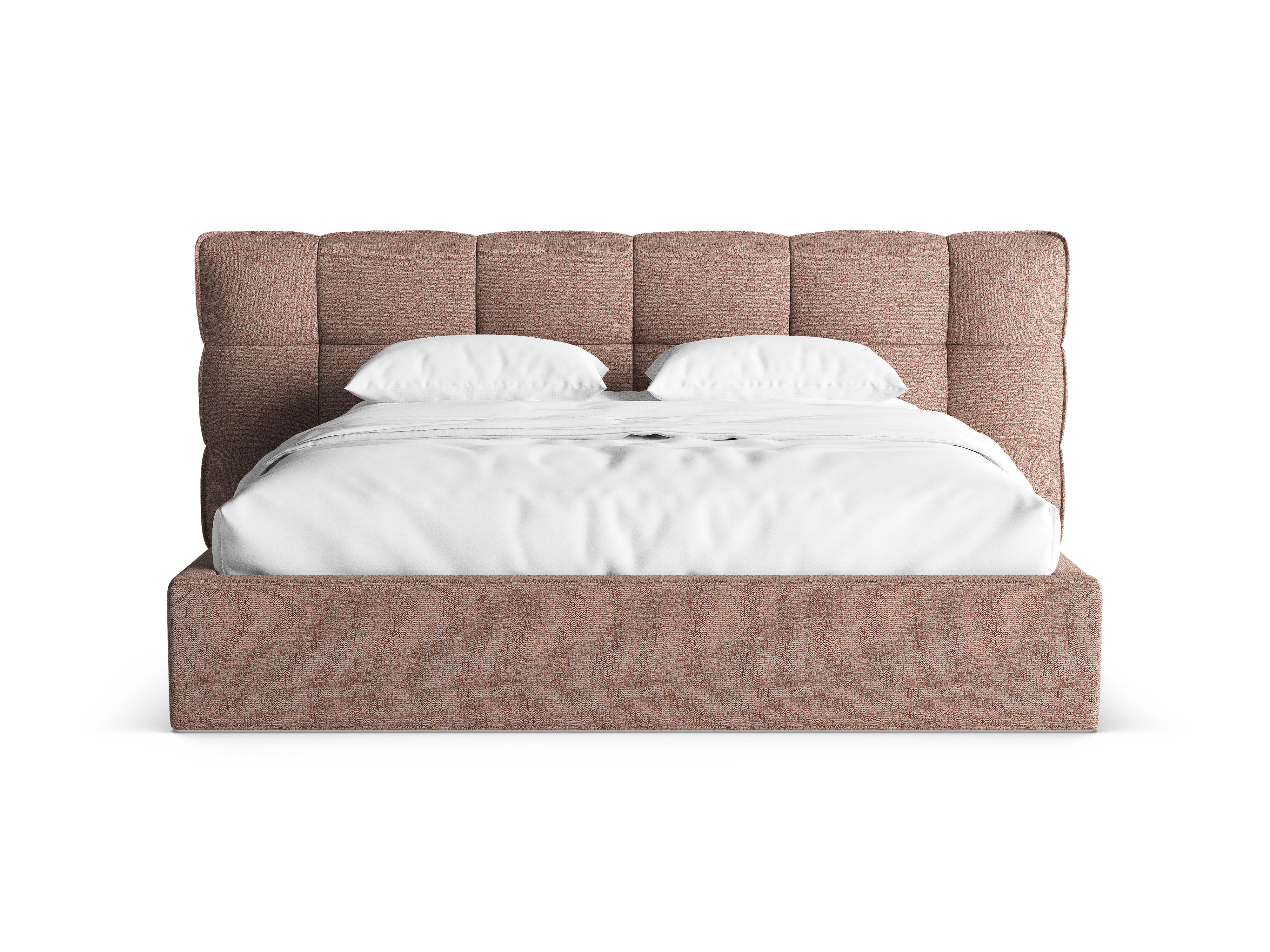 ERIC Bed with Storage in Pink Mélange