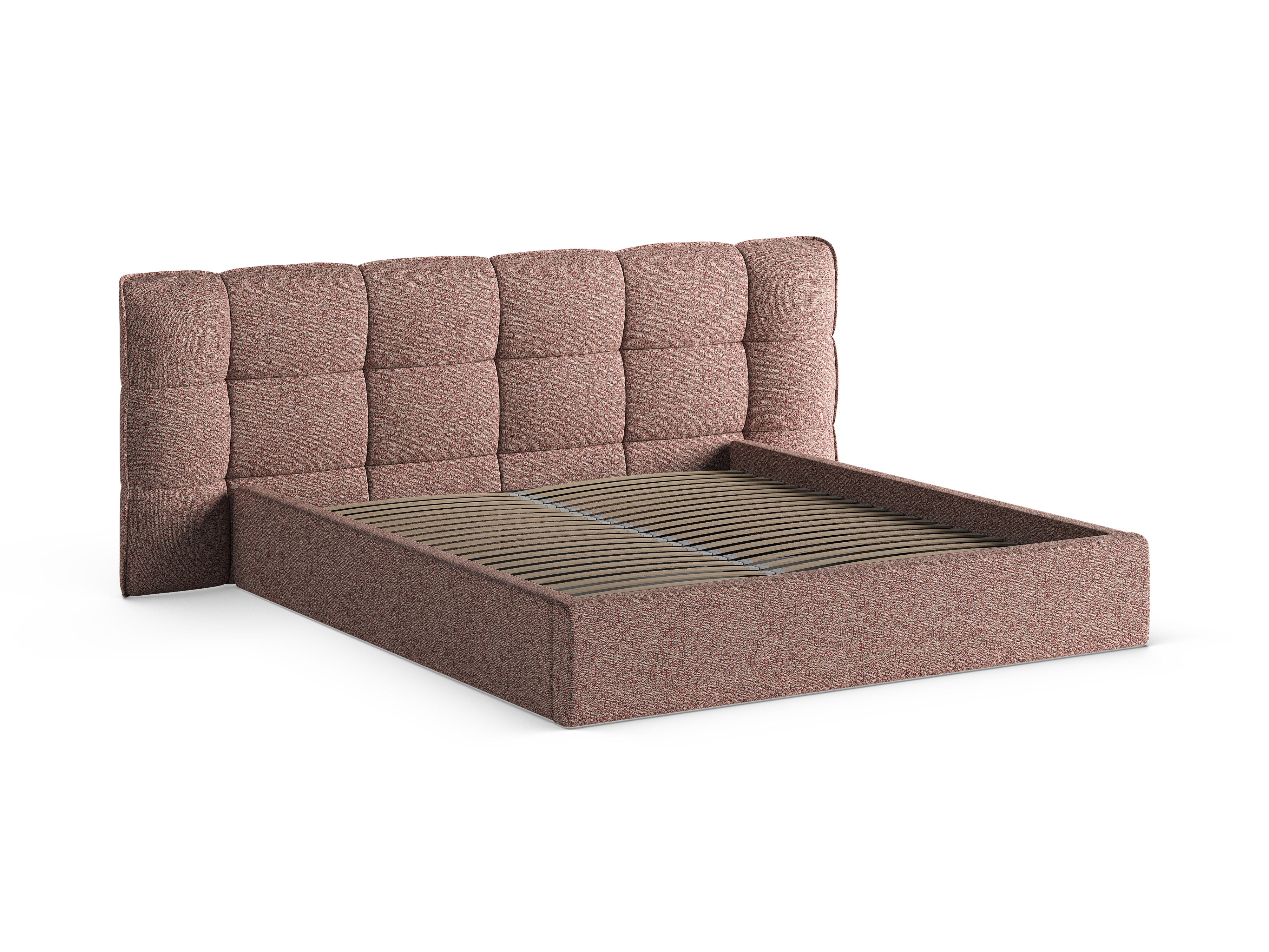 ERIC Bed with Storage in Pink Mélange