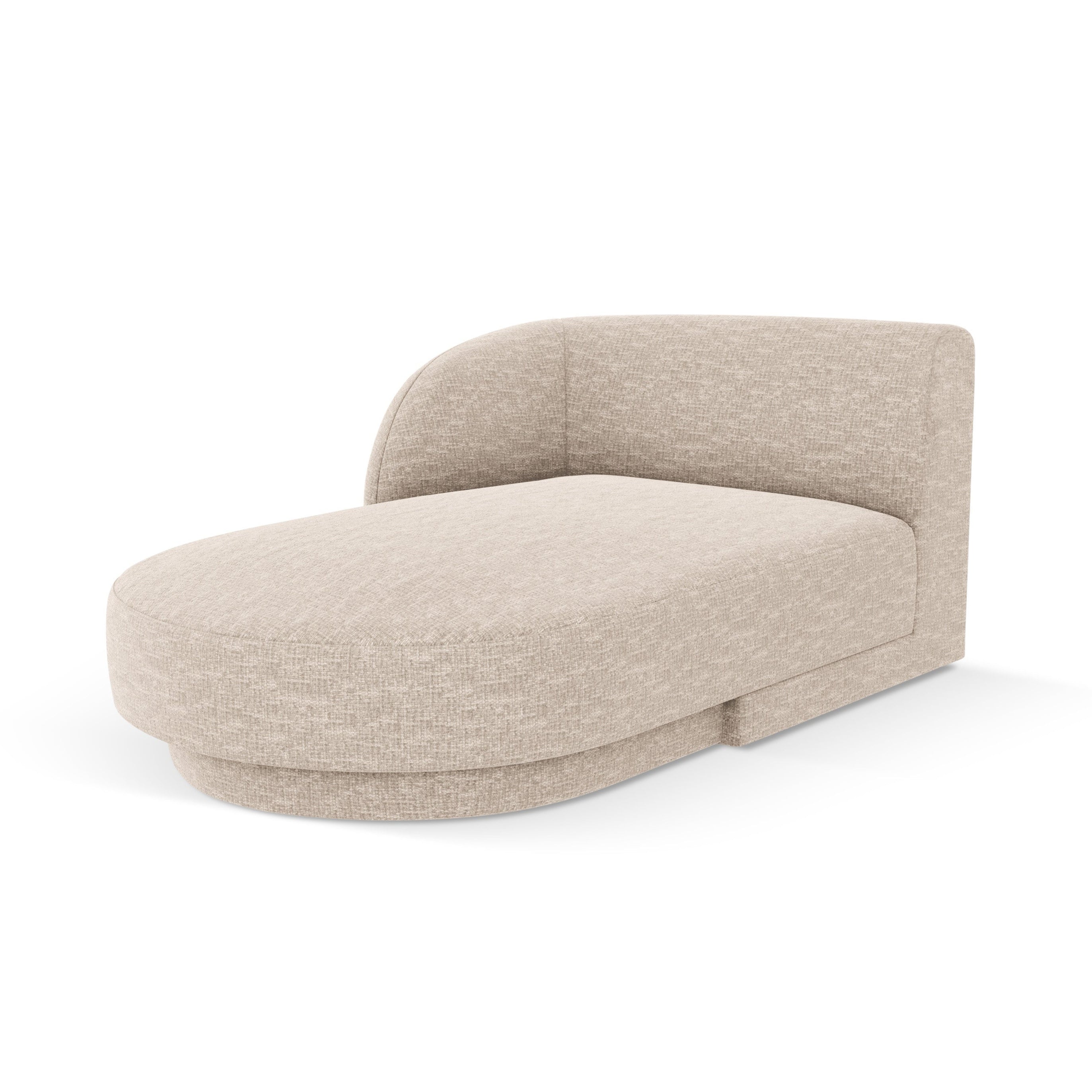 Szezlong links MILEY beige chenille