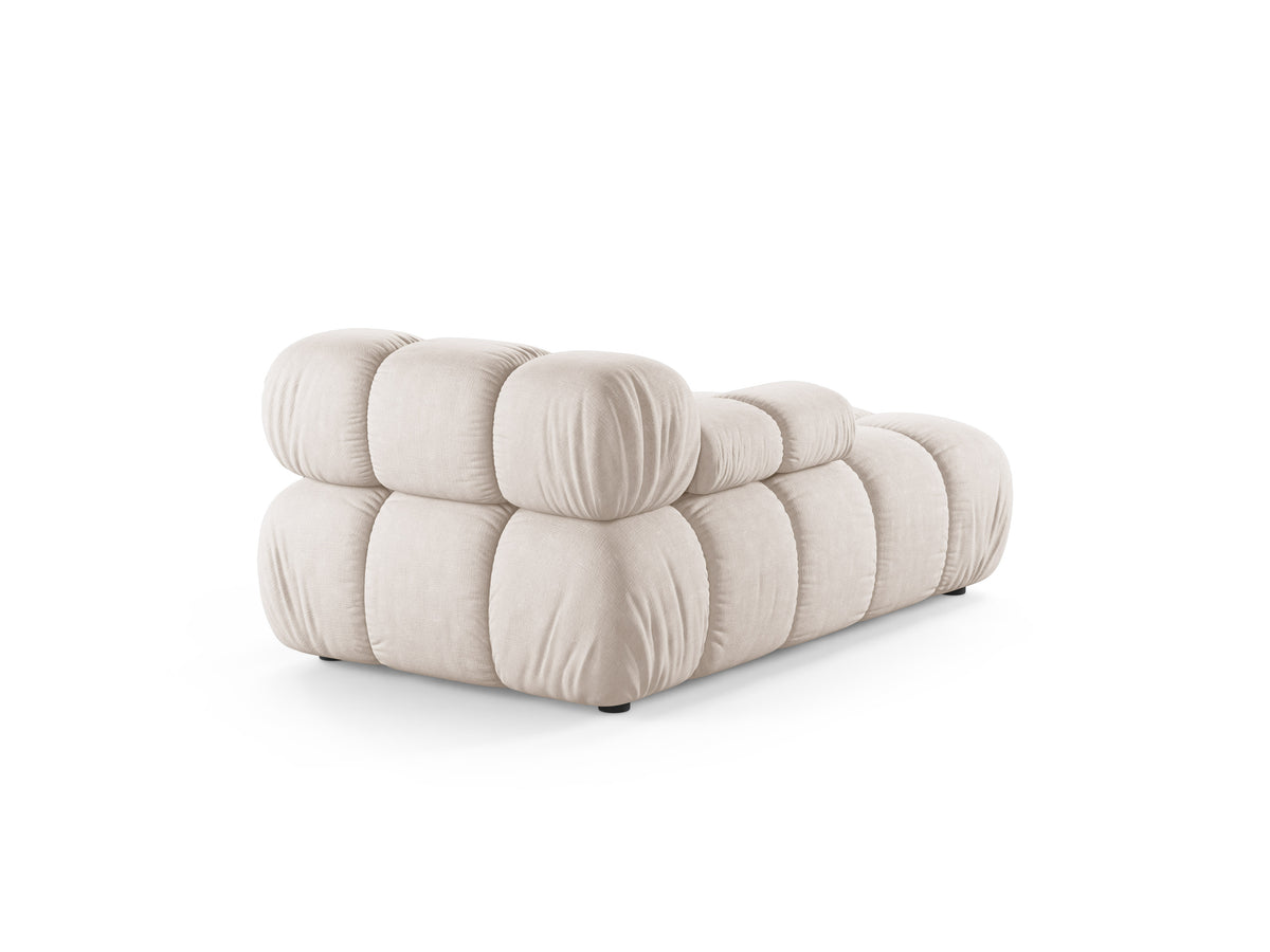 Beige linkszijdige chaise longue BELLIS