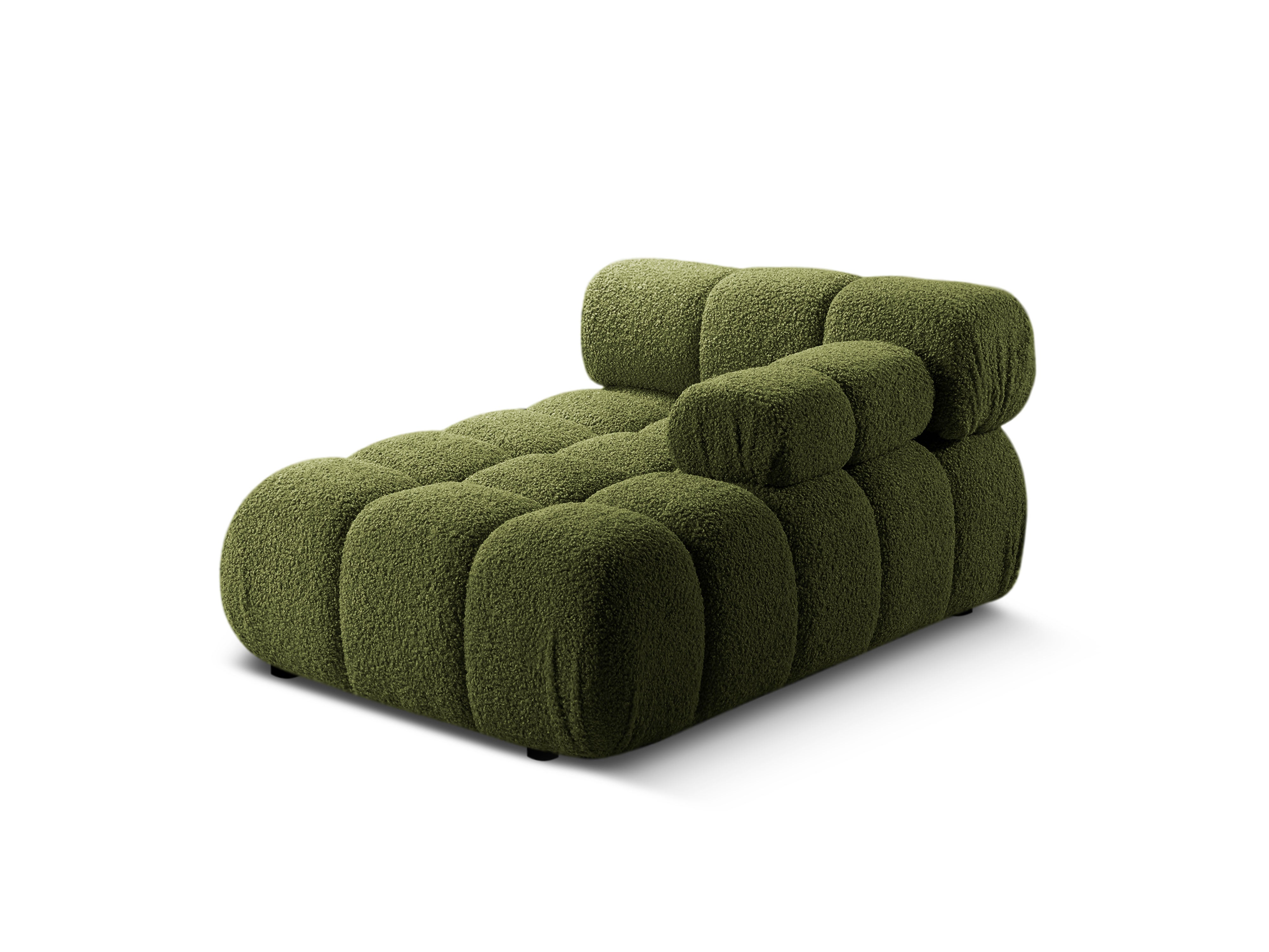 Rechters chaise longue BELLIS in groene boucle