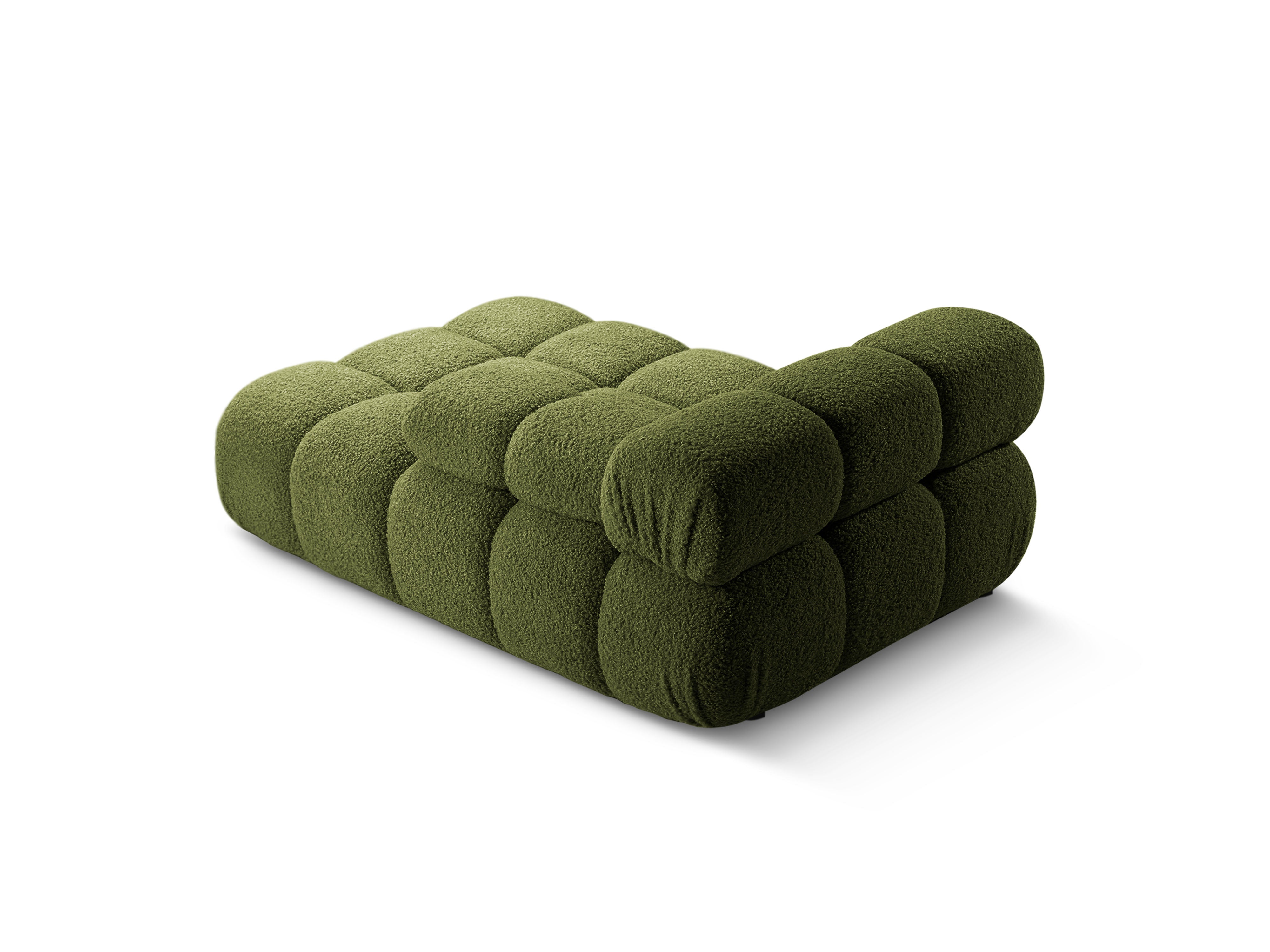 Rechters chaise longue BELLIS in groene boucle