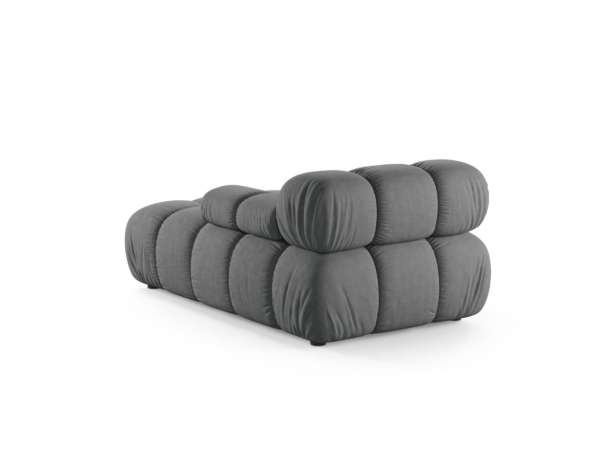 Rechthoekige BELLIS chaise longue in grijs