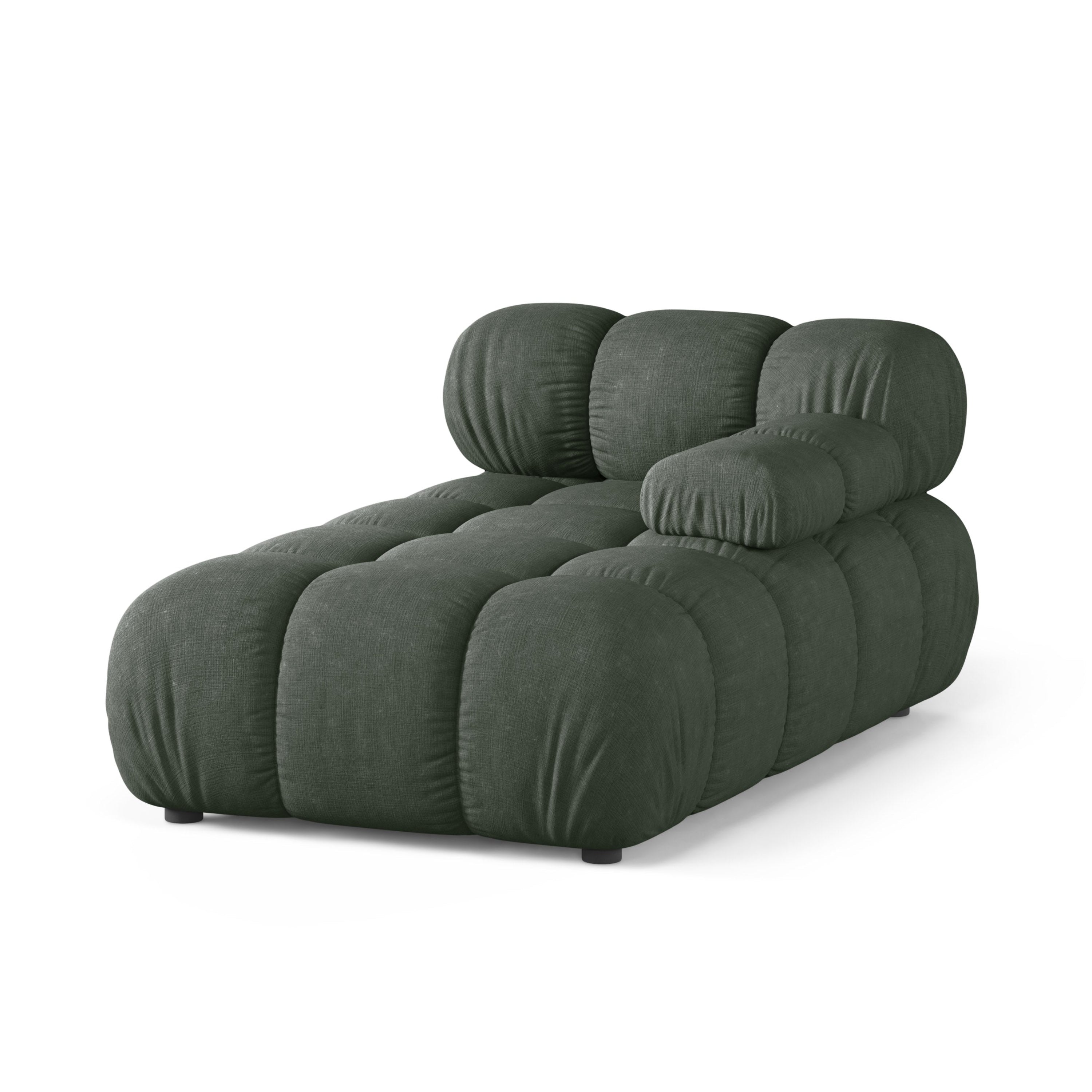 Rechters chaise longue BELLIS donkergroen