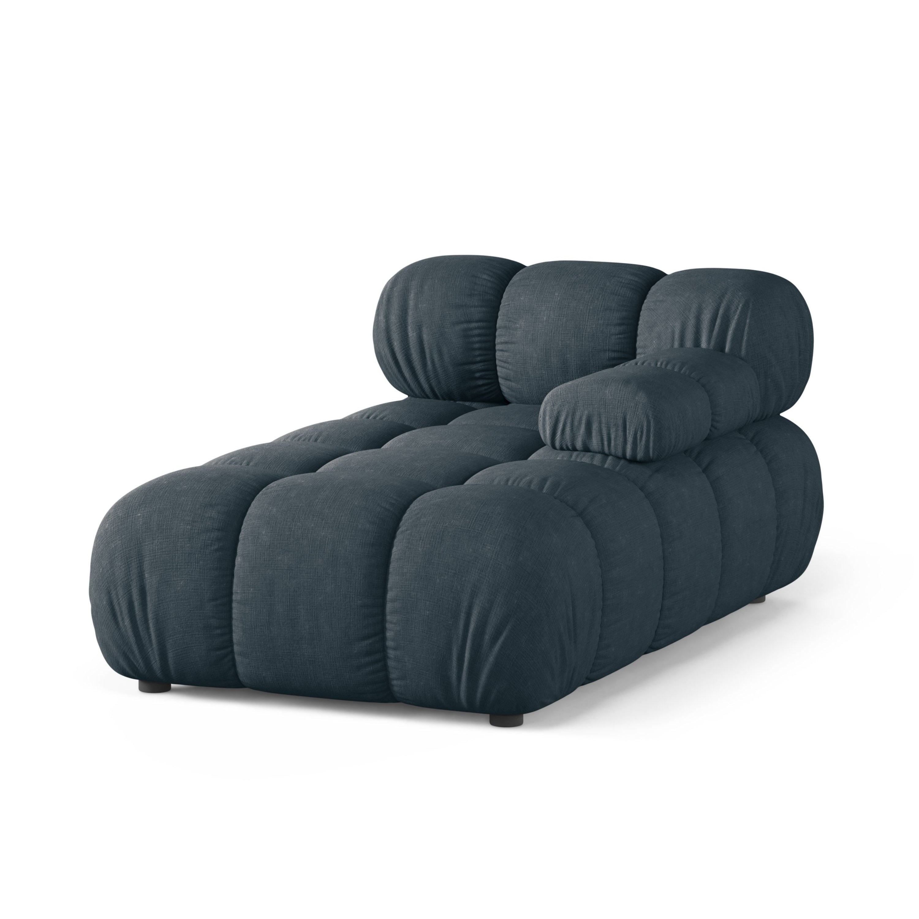 Rechters chaise longue BELLIS in diep petrol