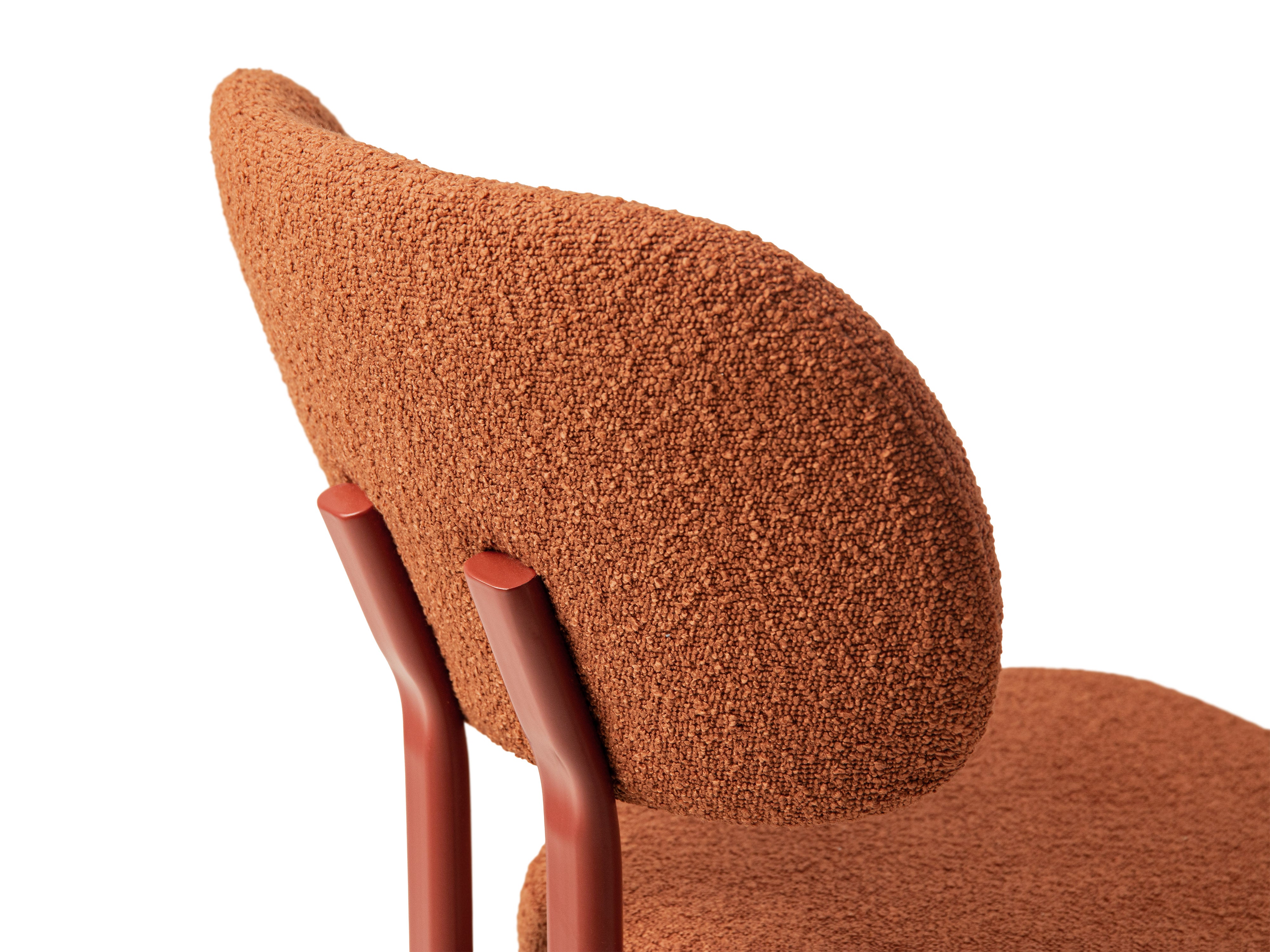 Stuhl SAM Terrakotta Boucle