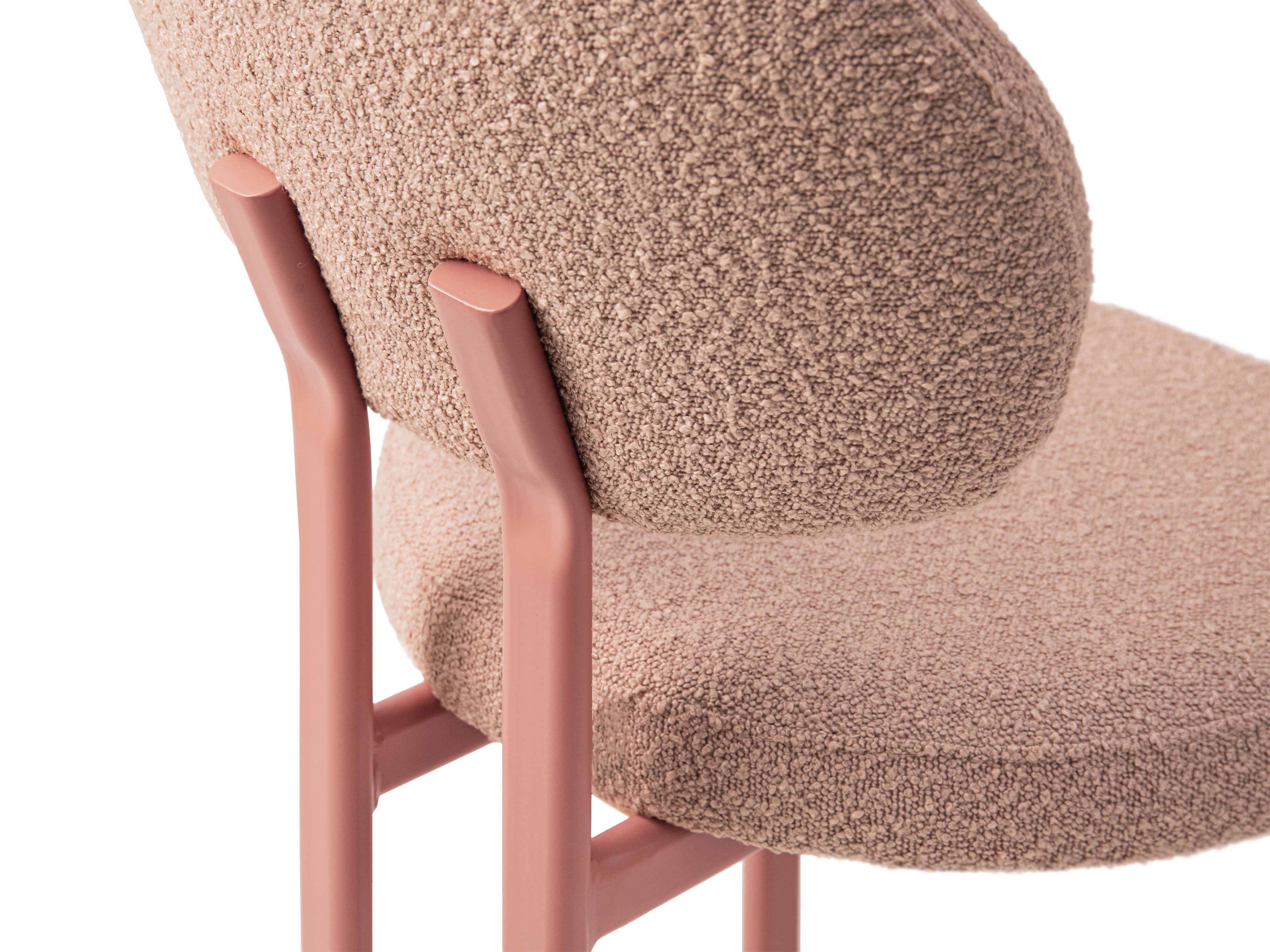 Stuhl SAM puderrosa Boucle