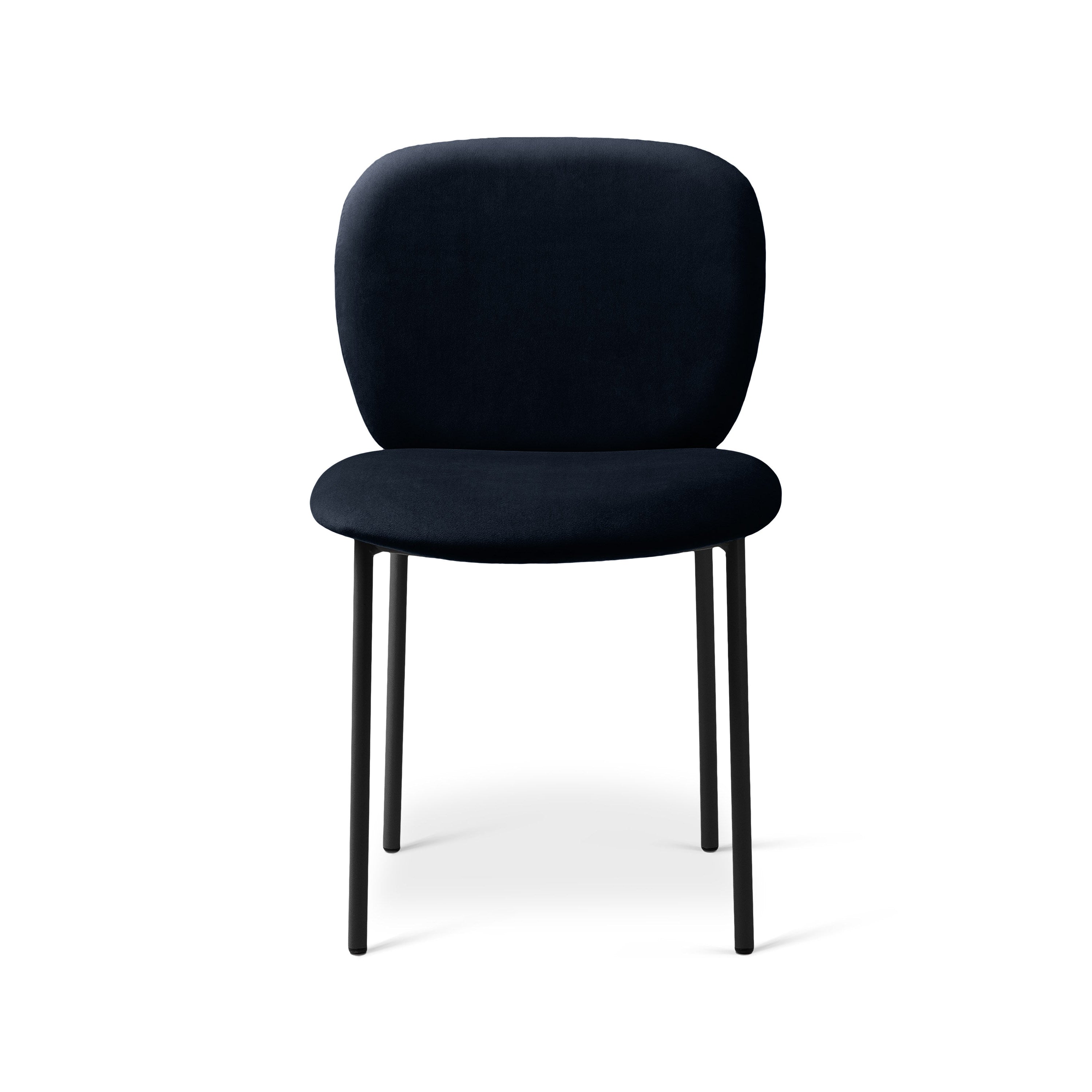CAROLINE Velvet Chair Black