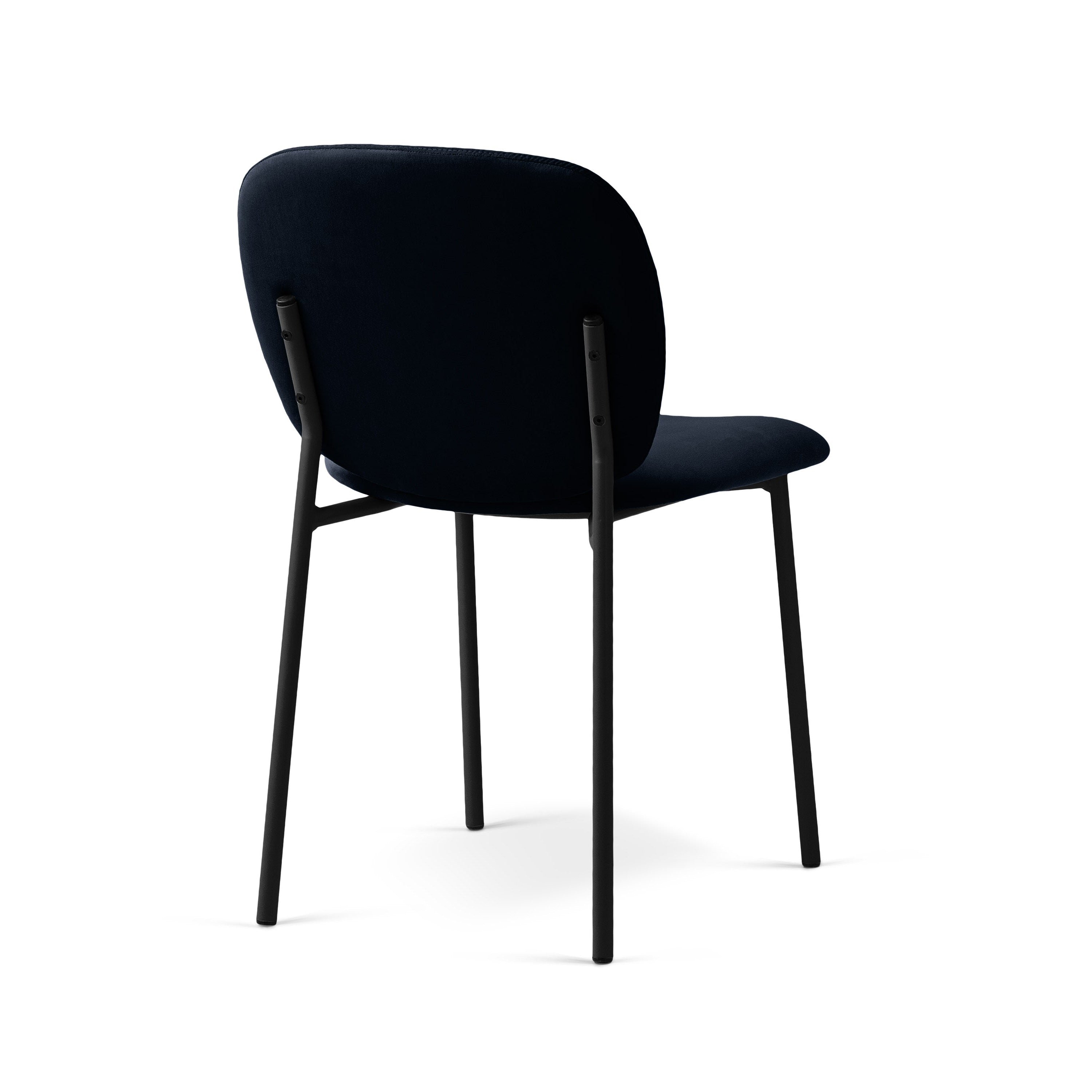 CAROLINE Velvet Chair Black