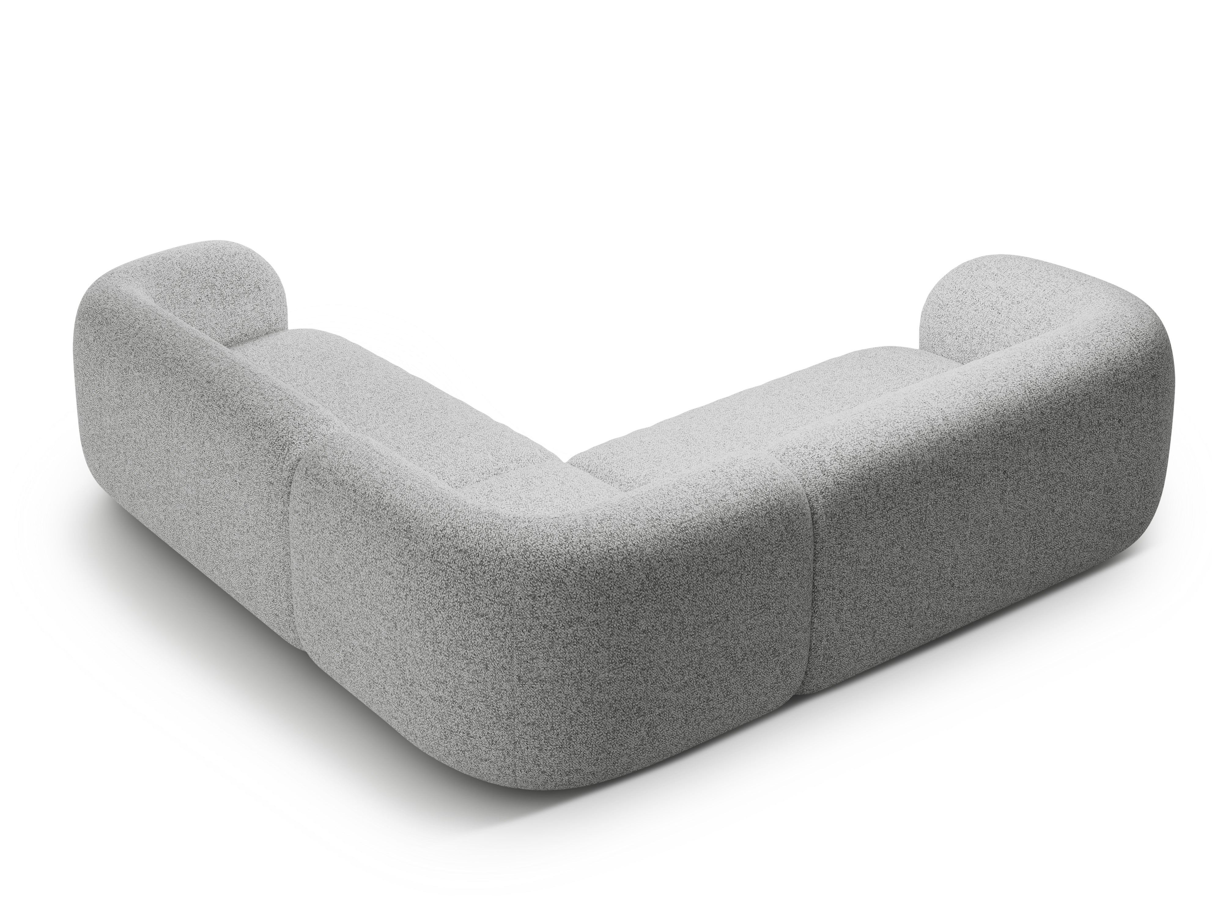 Symmetrical Corner Sofa KATE Light Gray Mélange