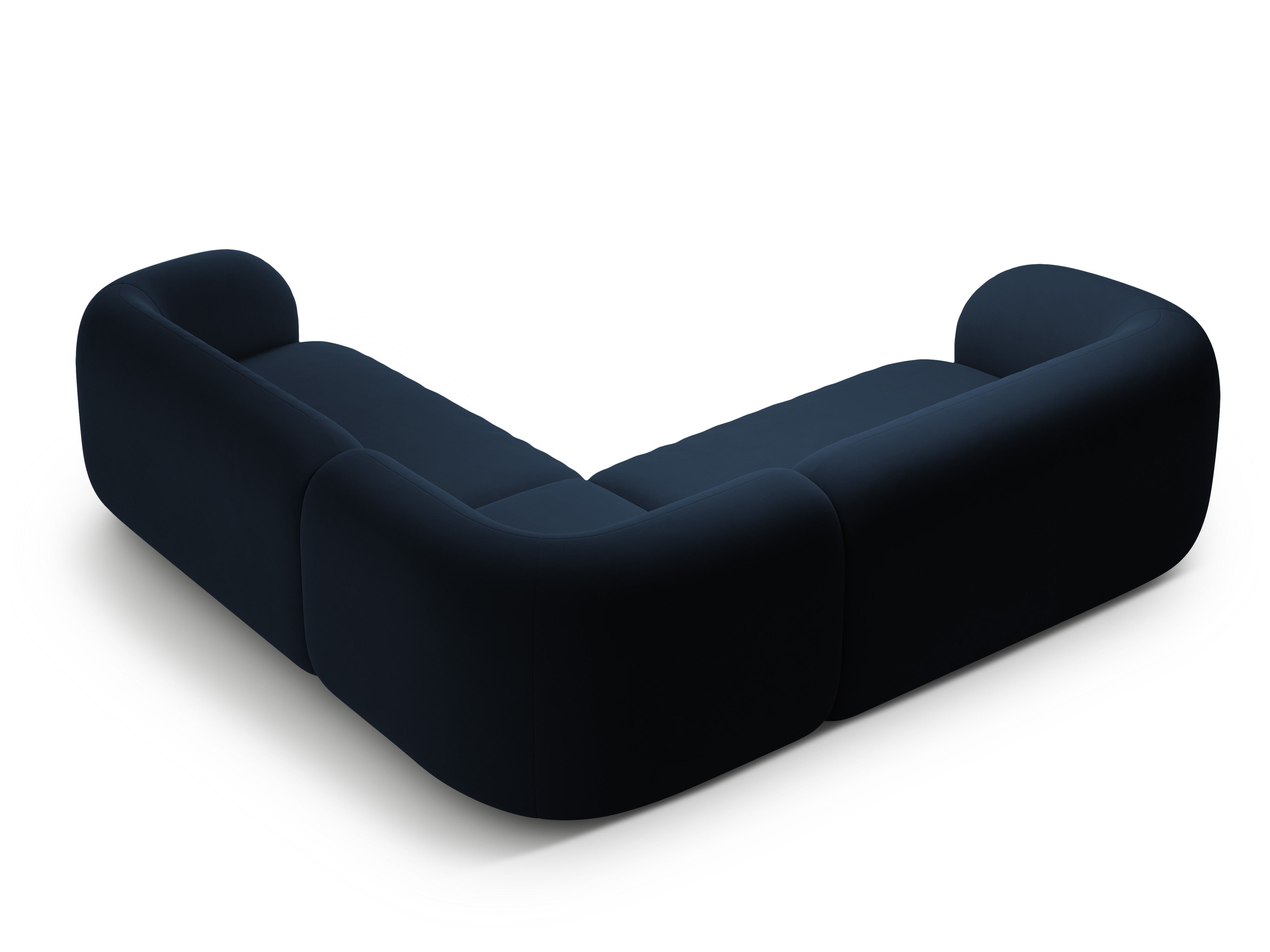 Symmetrical Velvet Corner Sofa KATE Royal Blue