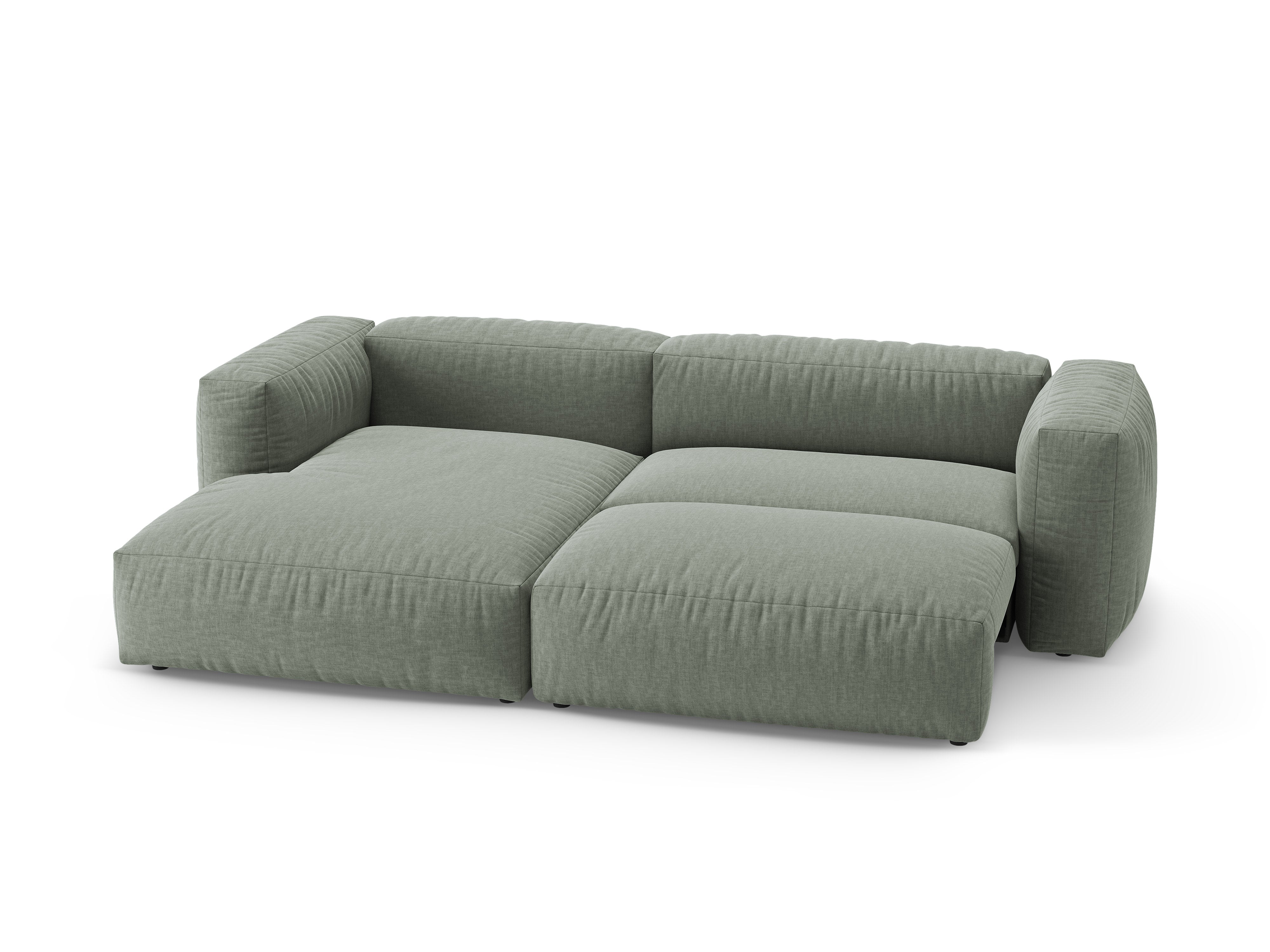 Ecksofa links mit Schlaffunktion MARTINA moosgrün