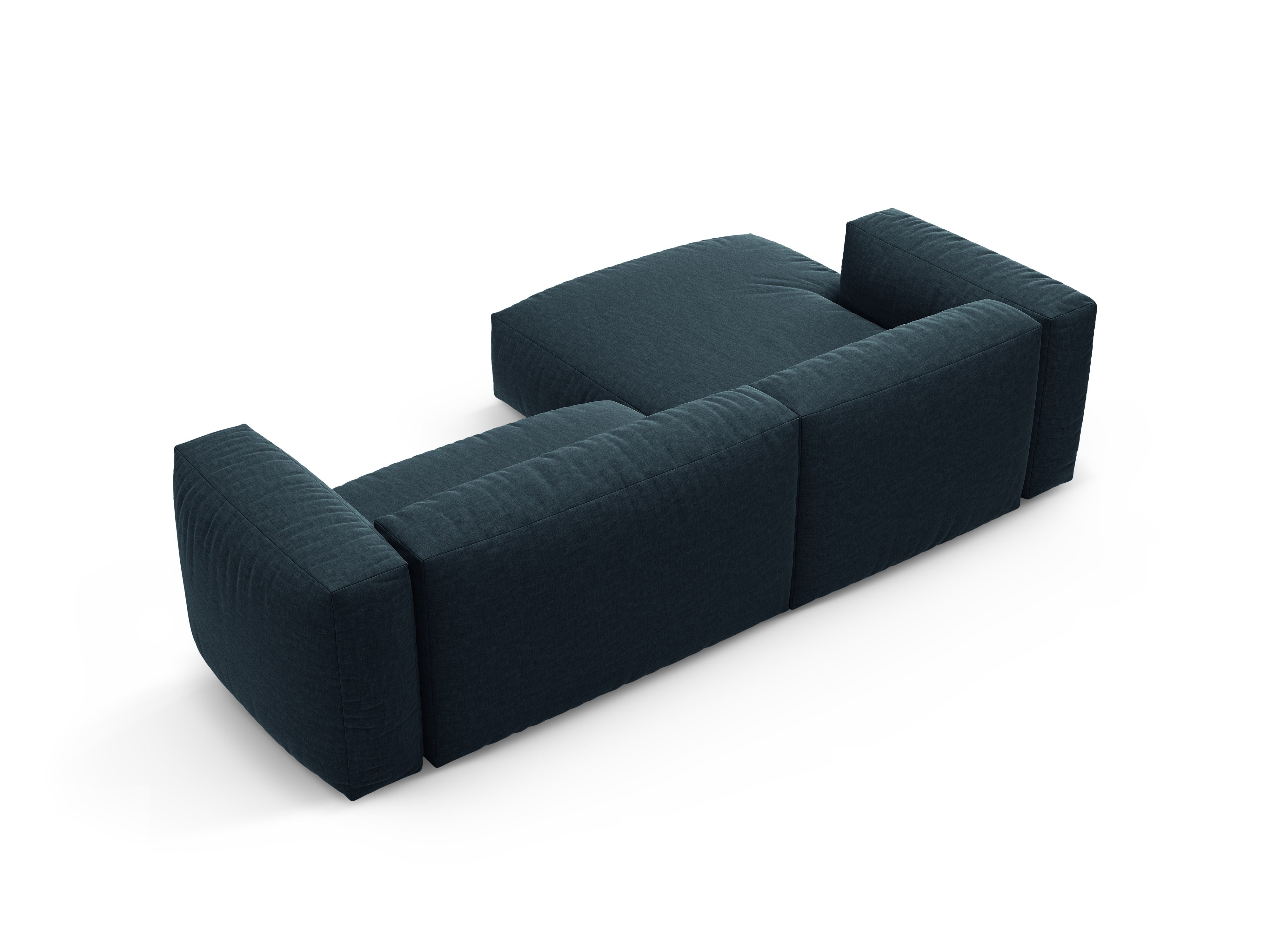 Ecksofa links mit Schlaffunktion MARTINA in jeansblau