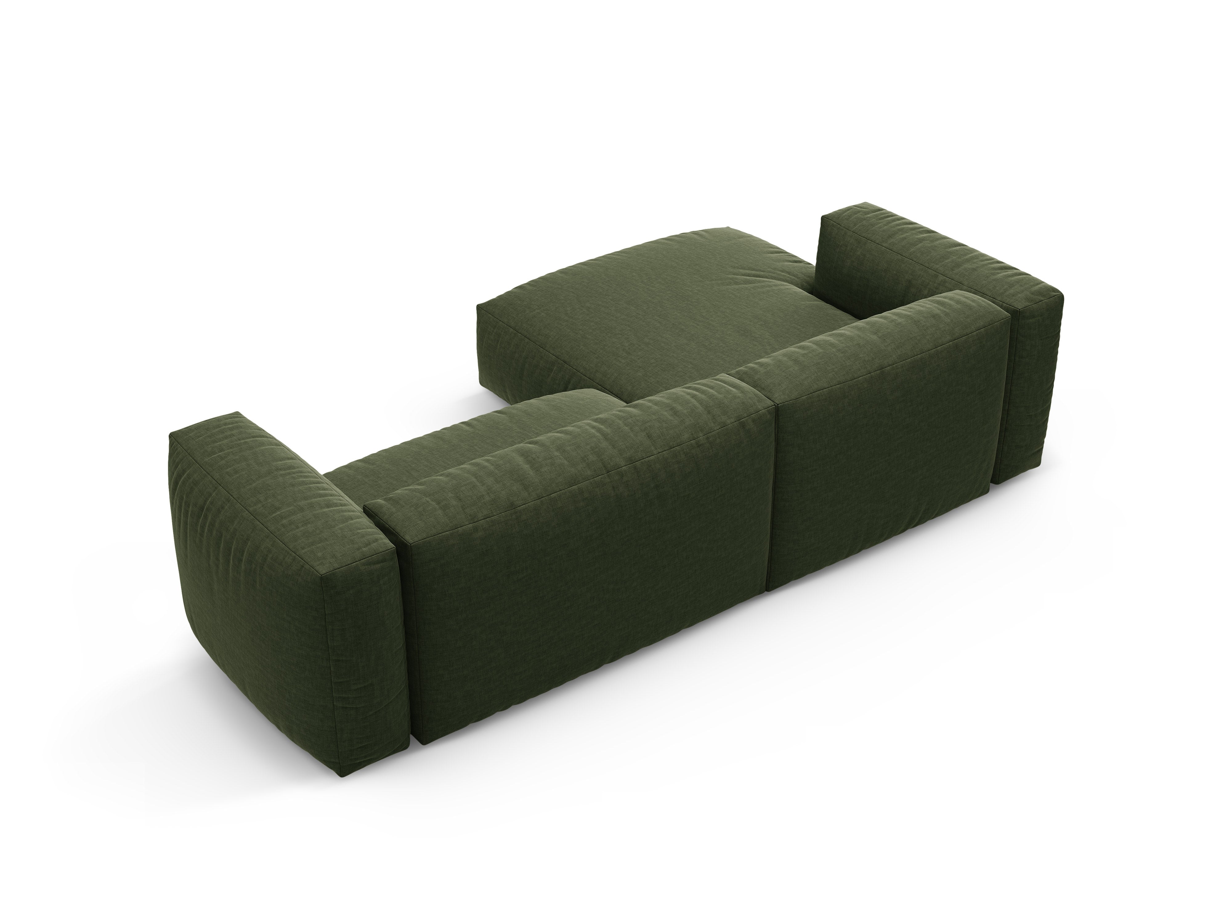 Ecksofa links mit Schlaffunktion MARTINA grün
