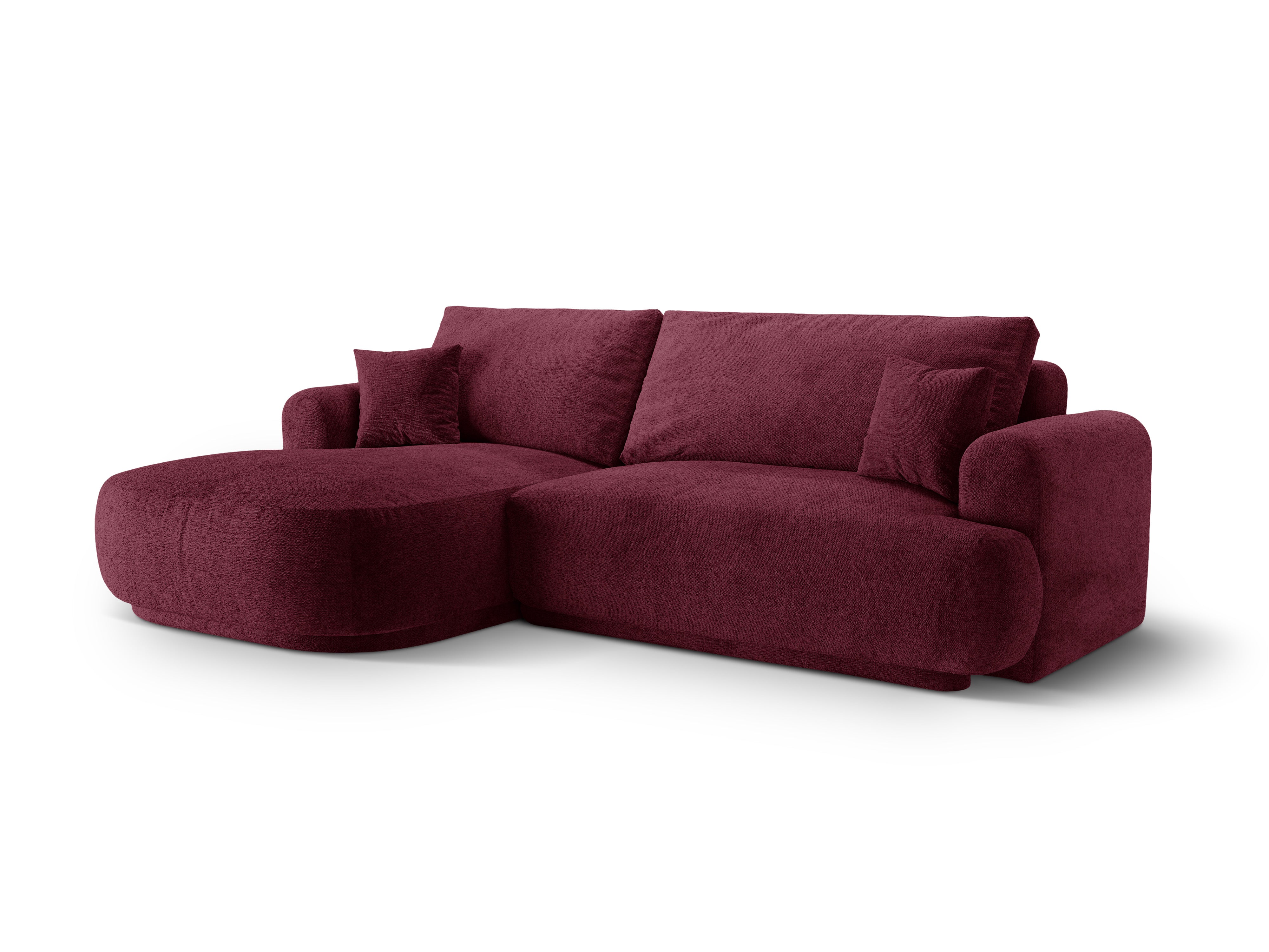Left -hand corner with Ella Burgundy sleeping function