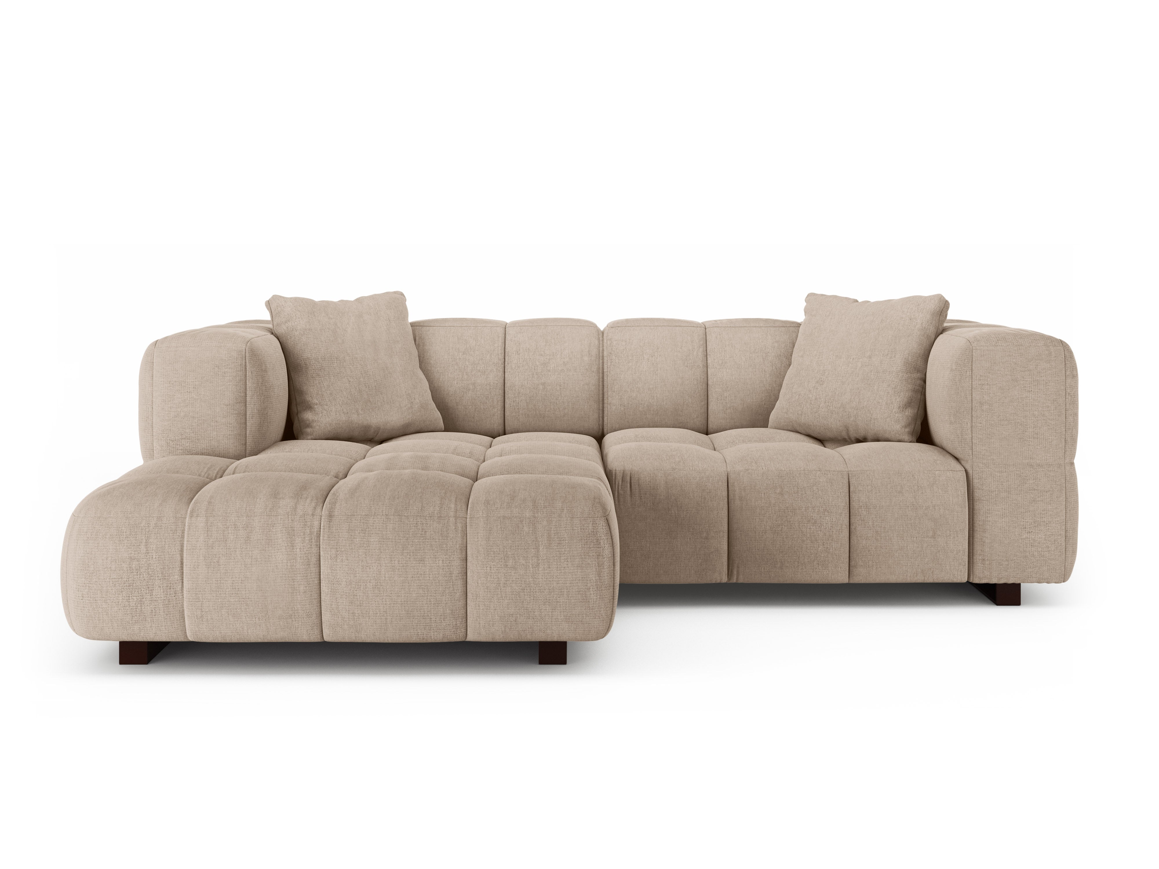 Ecksofa links mit Schlaffunktion PUMA sandfarben