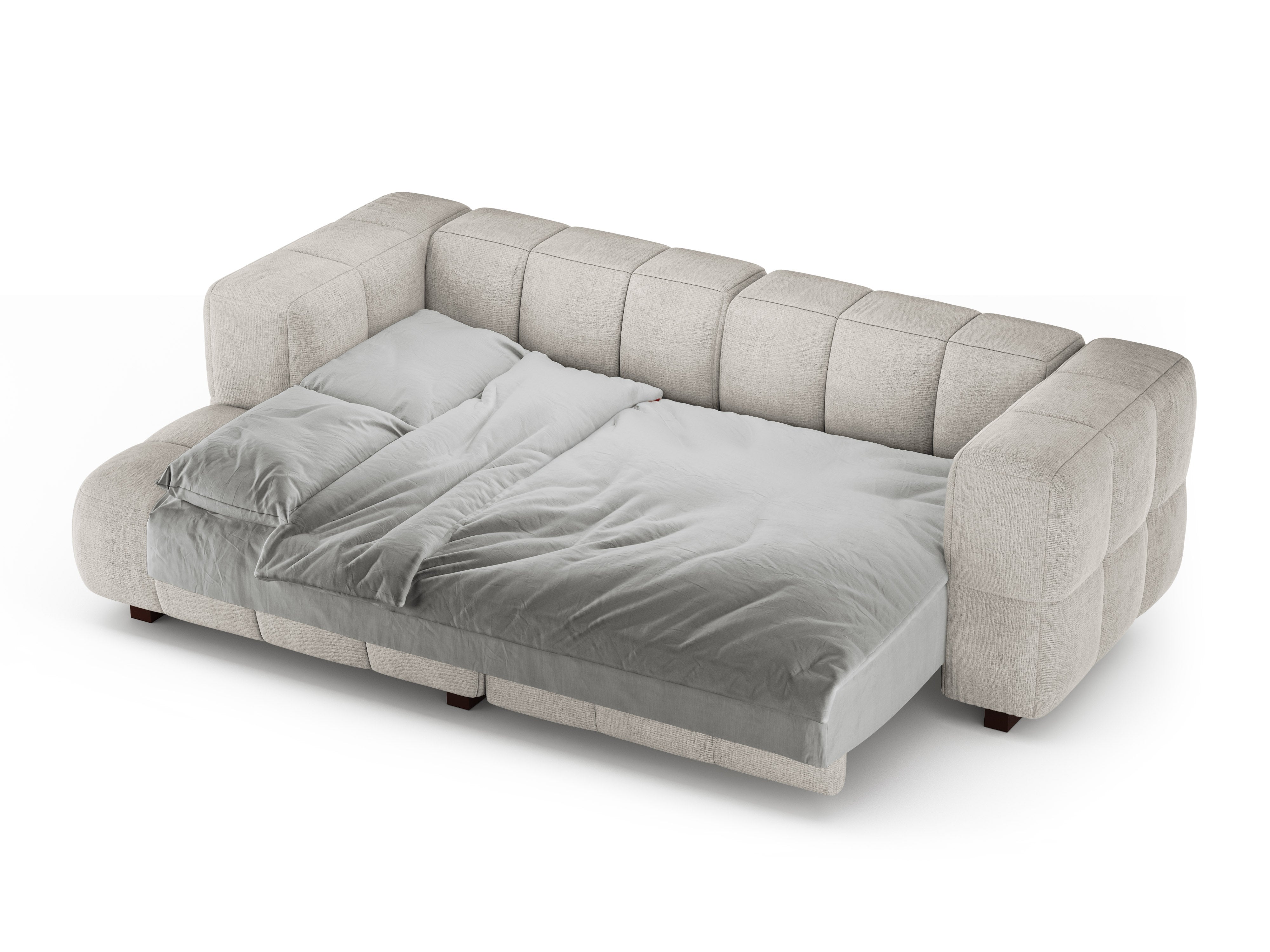 Left-sided corner sofa bed PUMA beige