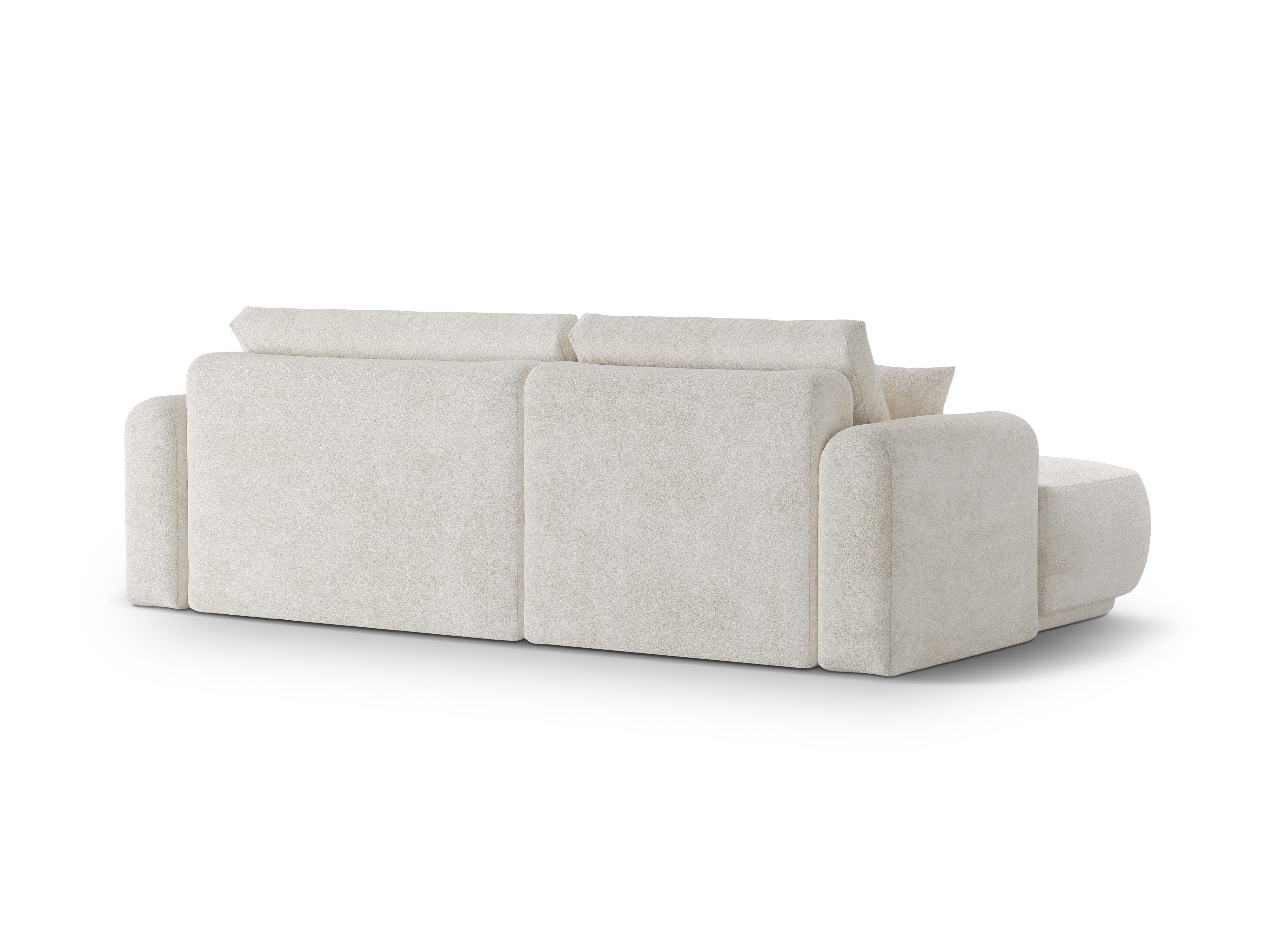 Left -sided corner with Ella light -beige boucle sleeping function