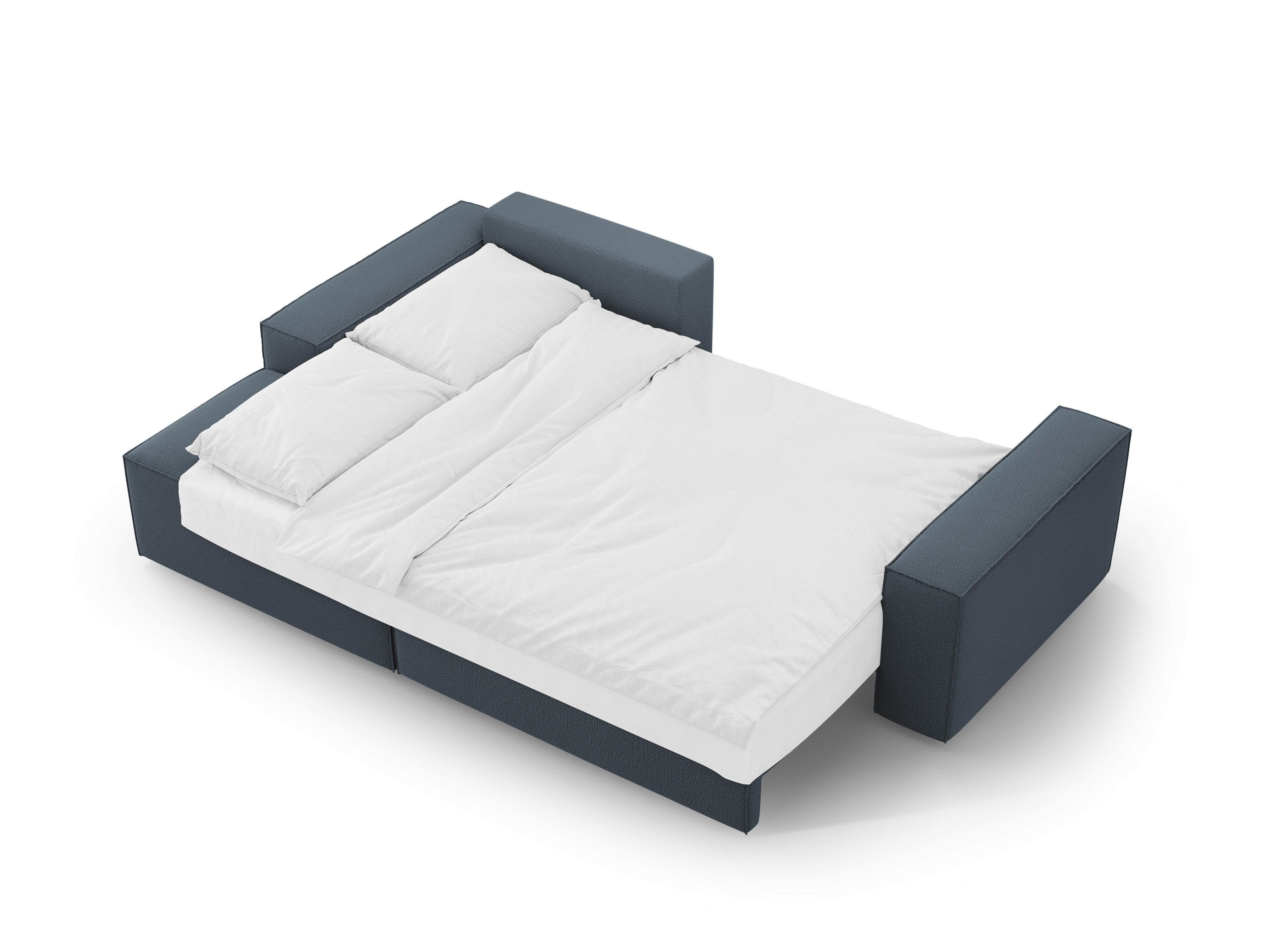 Left-sided corner sofa bed JODIE blue