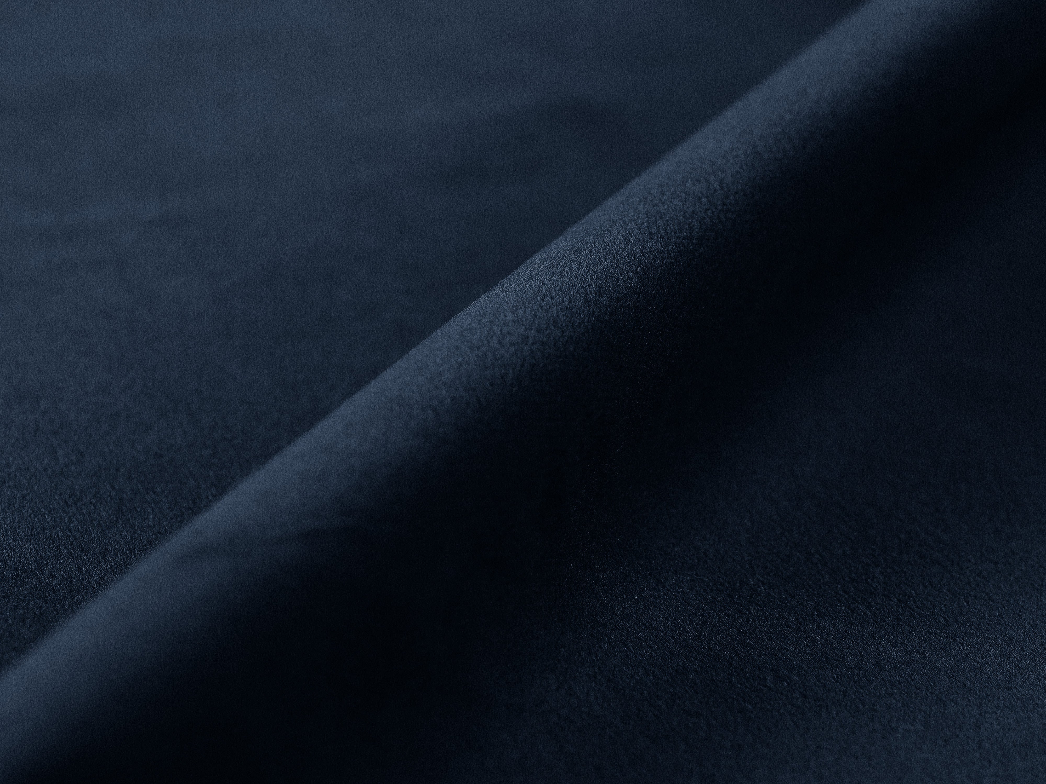 Samt-Ecksofa linksseitig 3-sitzig mit Schlaffunktion VICTOR in Marineblau