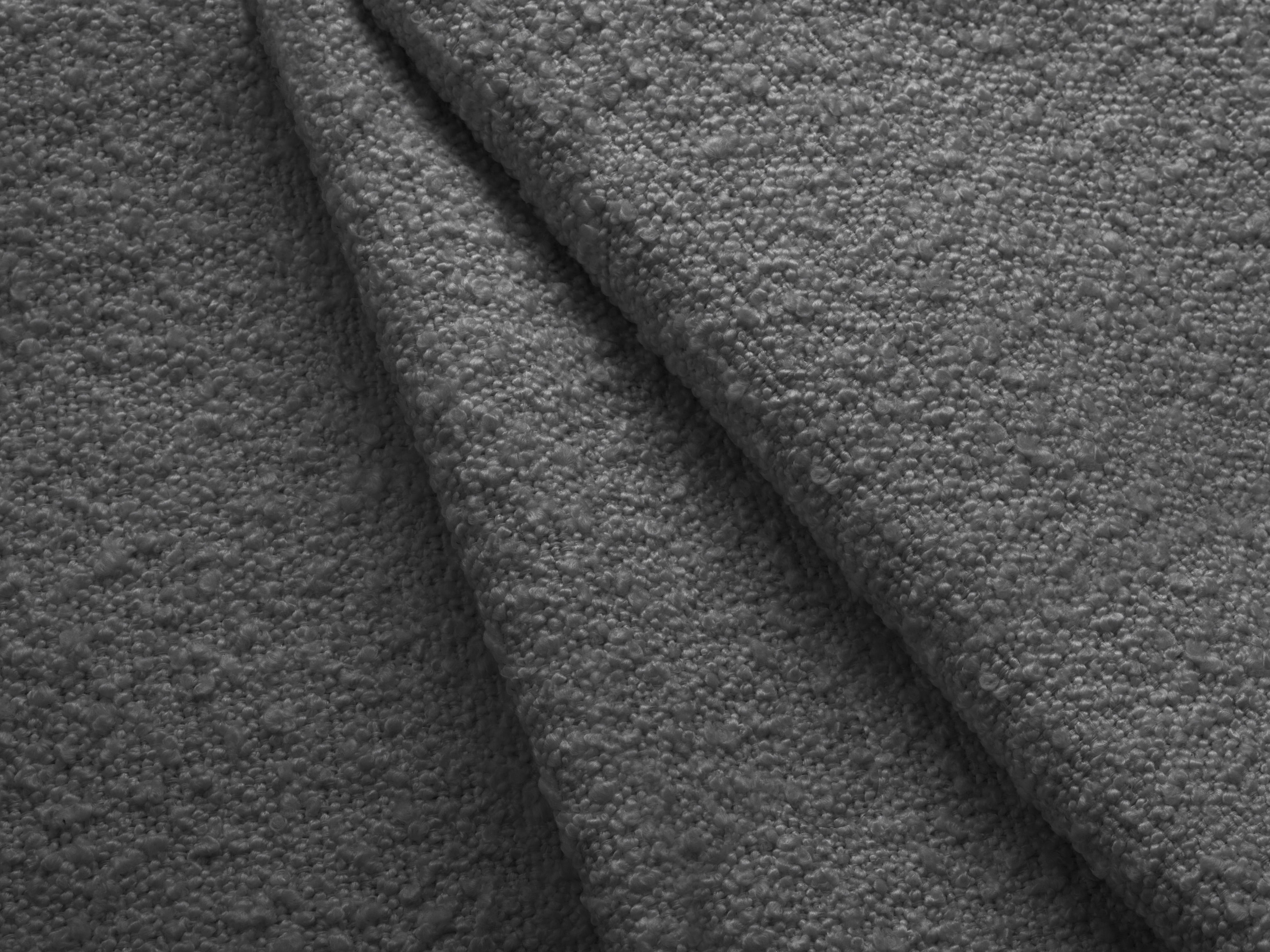 Rechtsseitige 3-Sitzer-Eckcouch KATE dunkelgrau Boucle