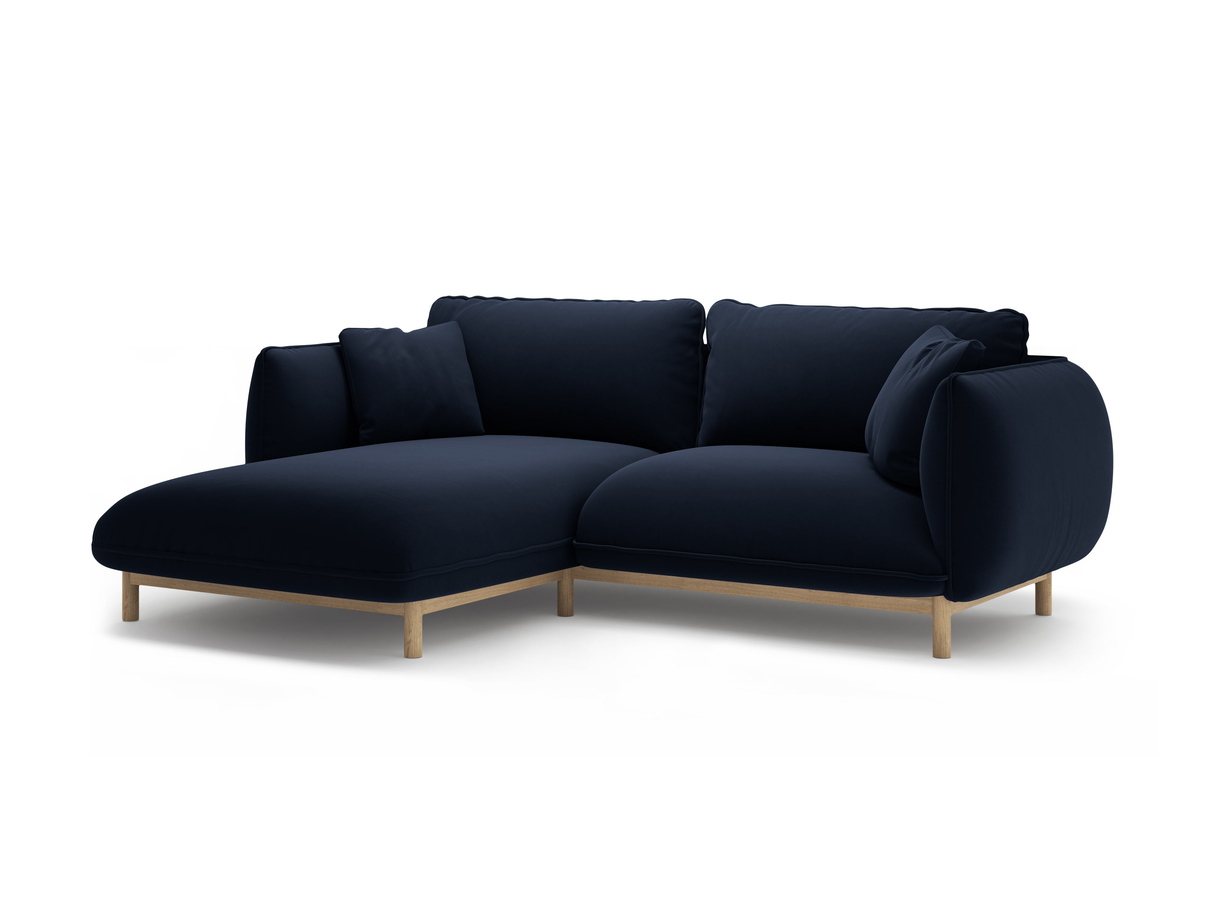 Fluwelen linkerhoekbank ADA koninklijk blauw