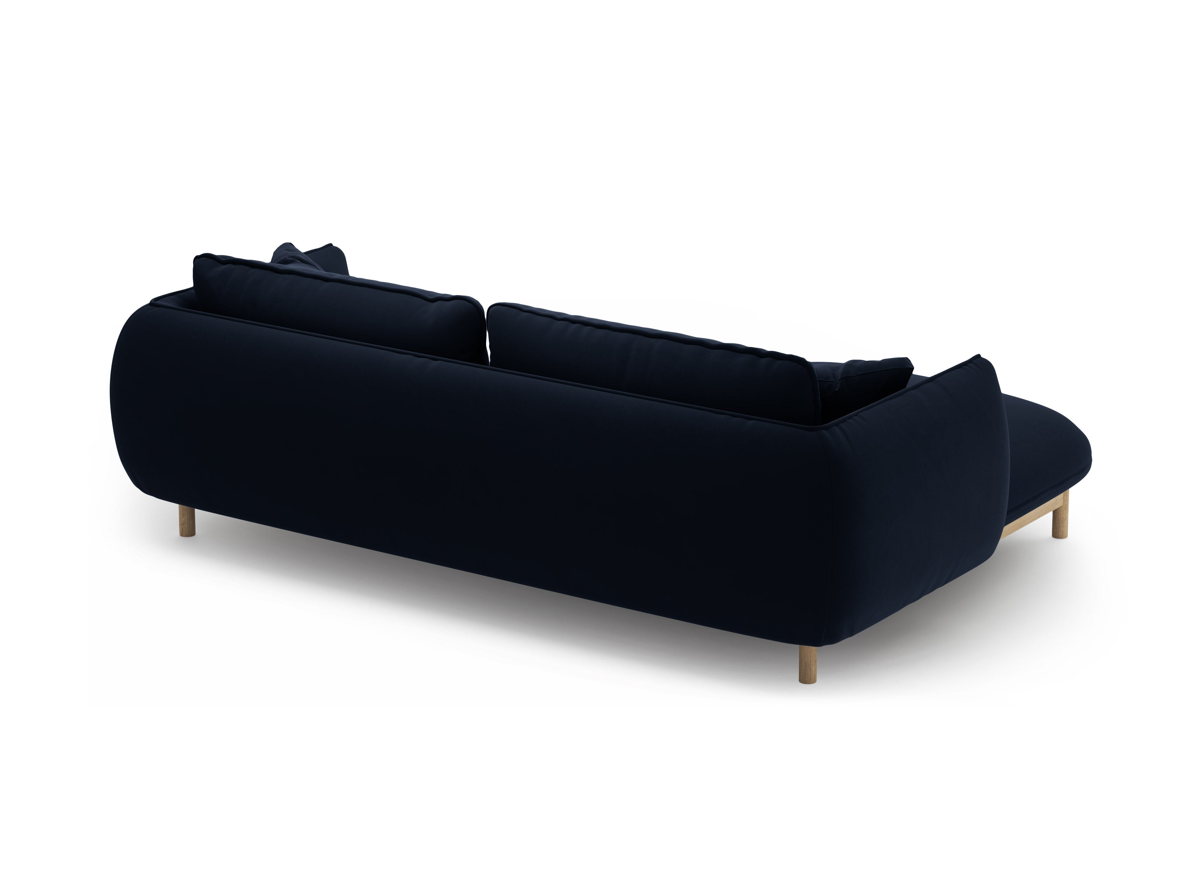 Fluwelen linkerhoekbank ADA koninklijk blauw