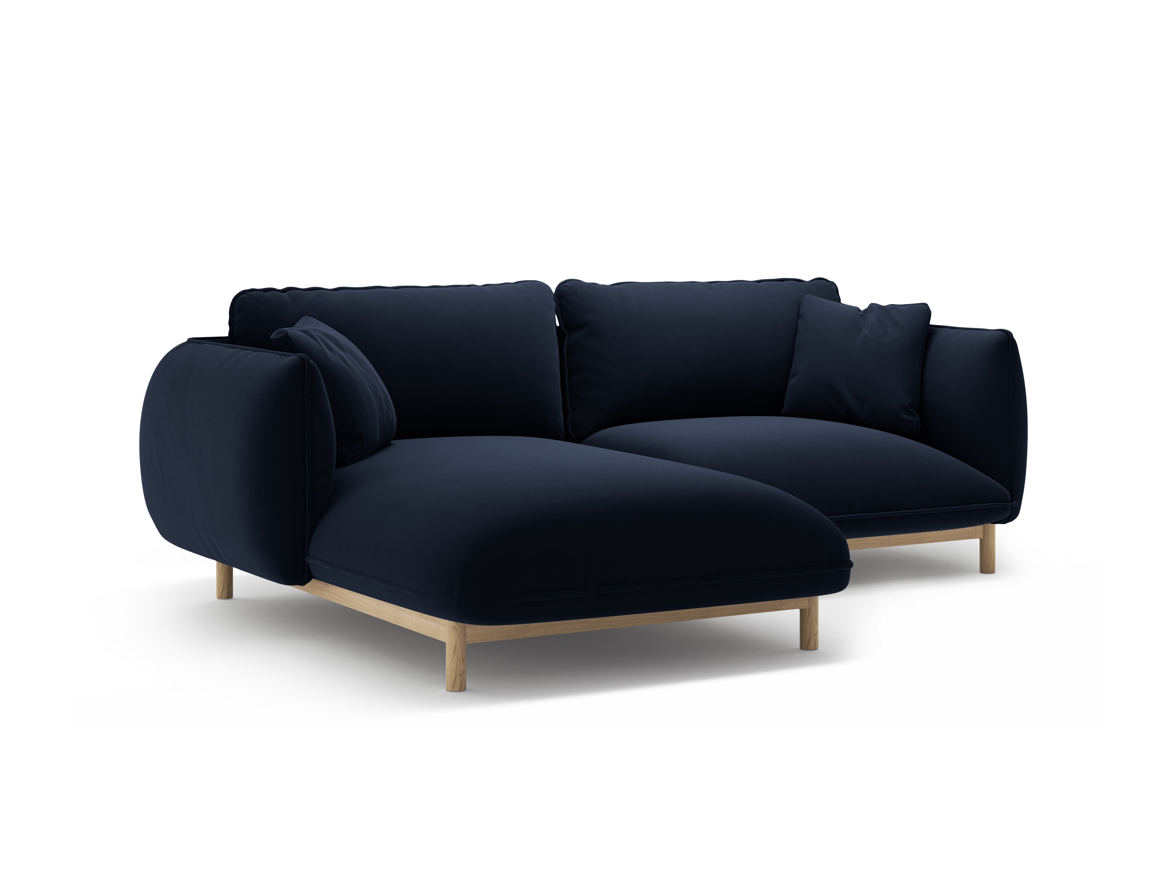 Fluwelen linkerhoekbank ADA koninklijk blauw