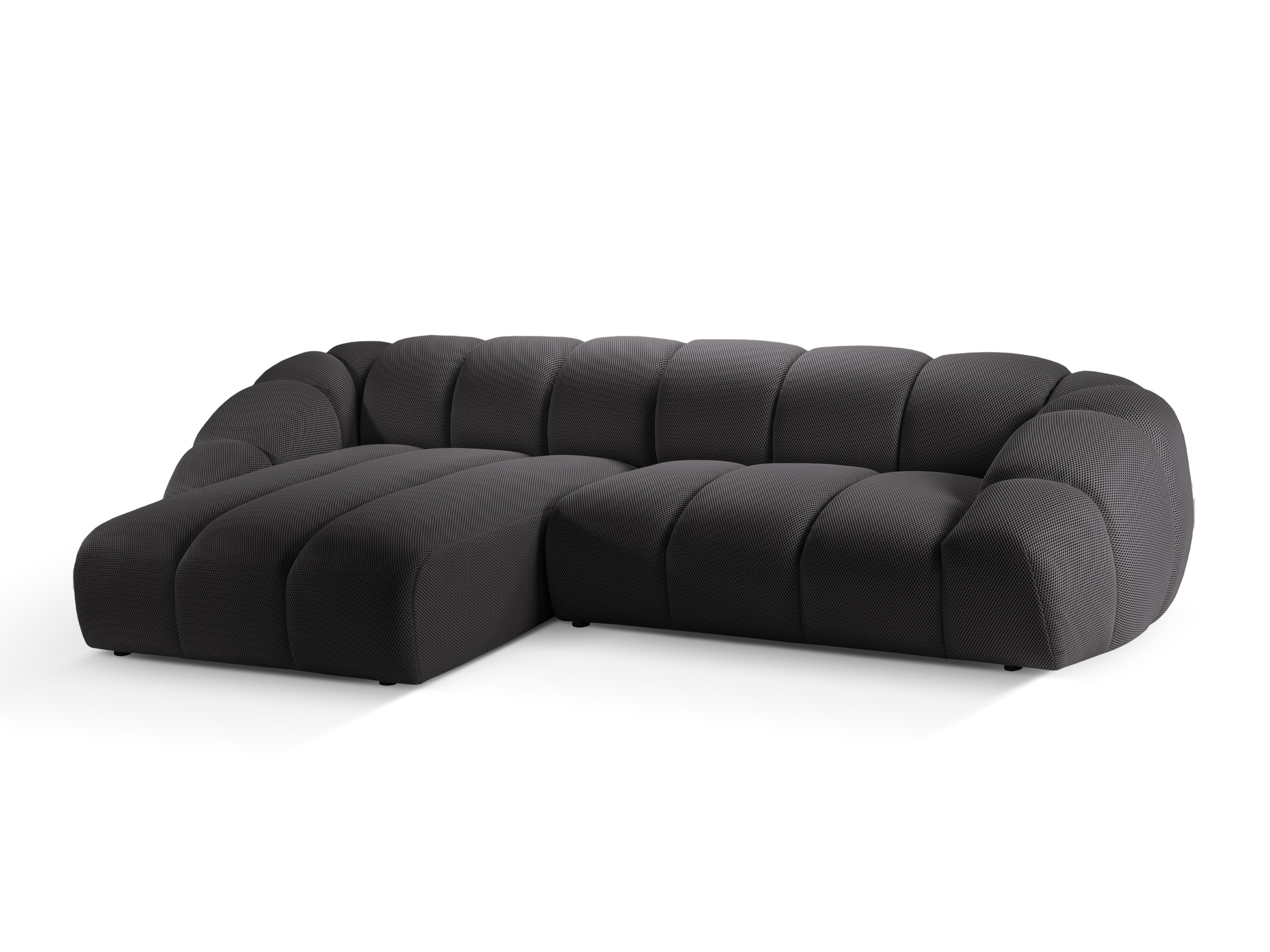 Hoekbank voor 4 personen, links, DIANA espresso