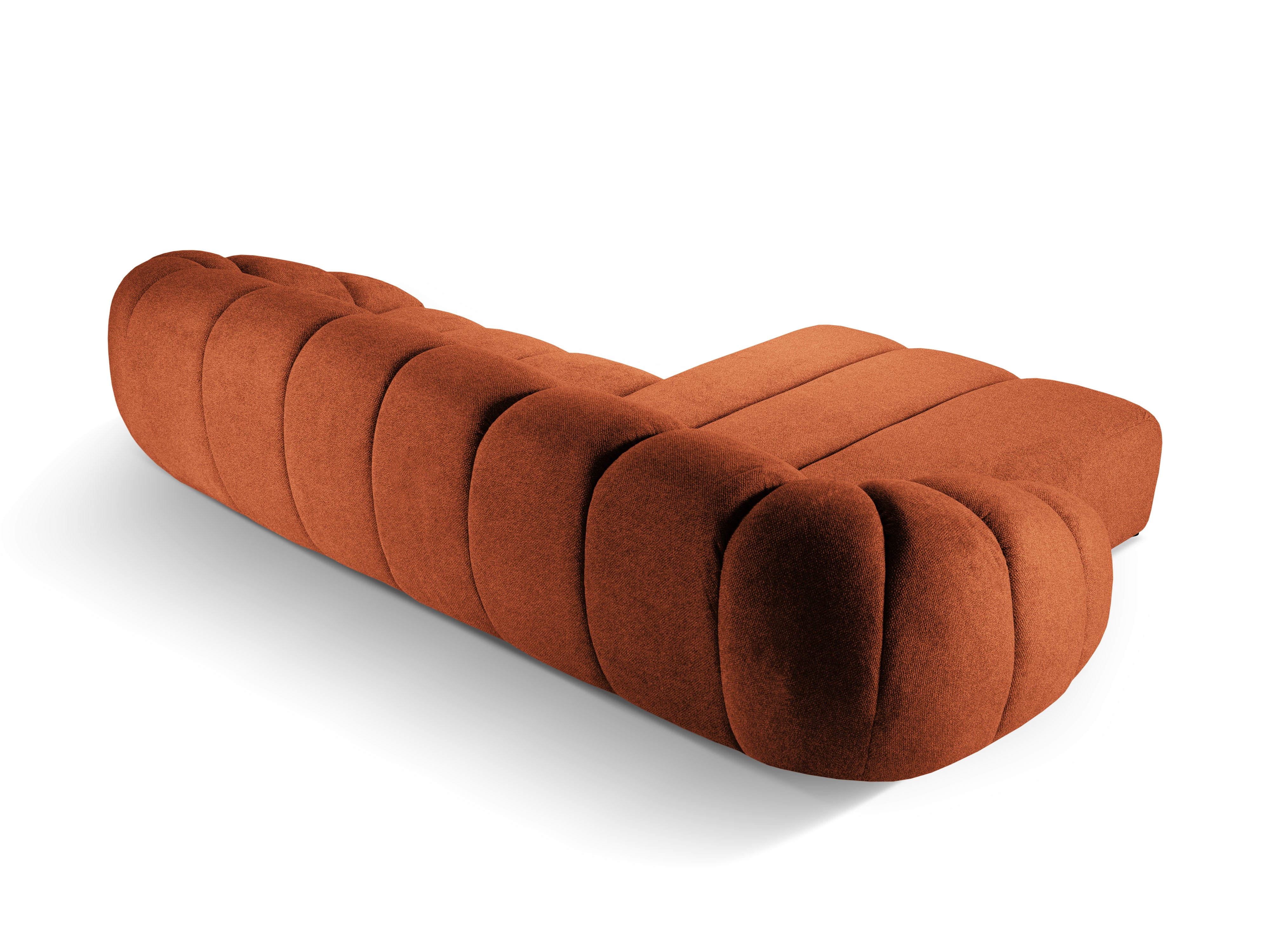 Hoekbank voor 4 personen links DIANA terracotta szenil