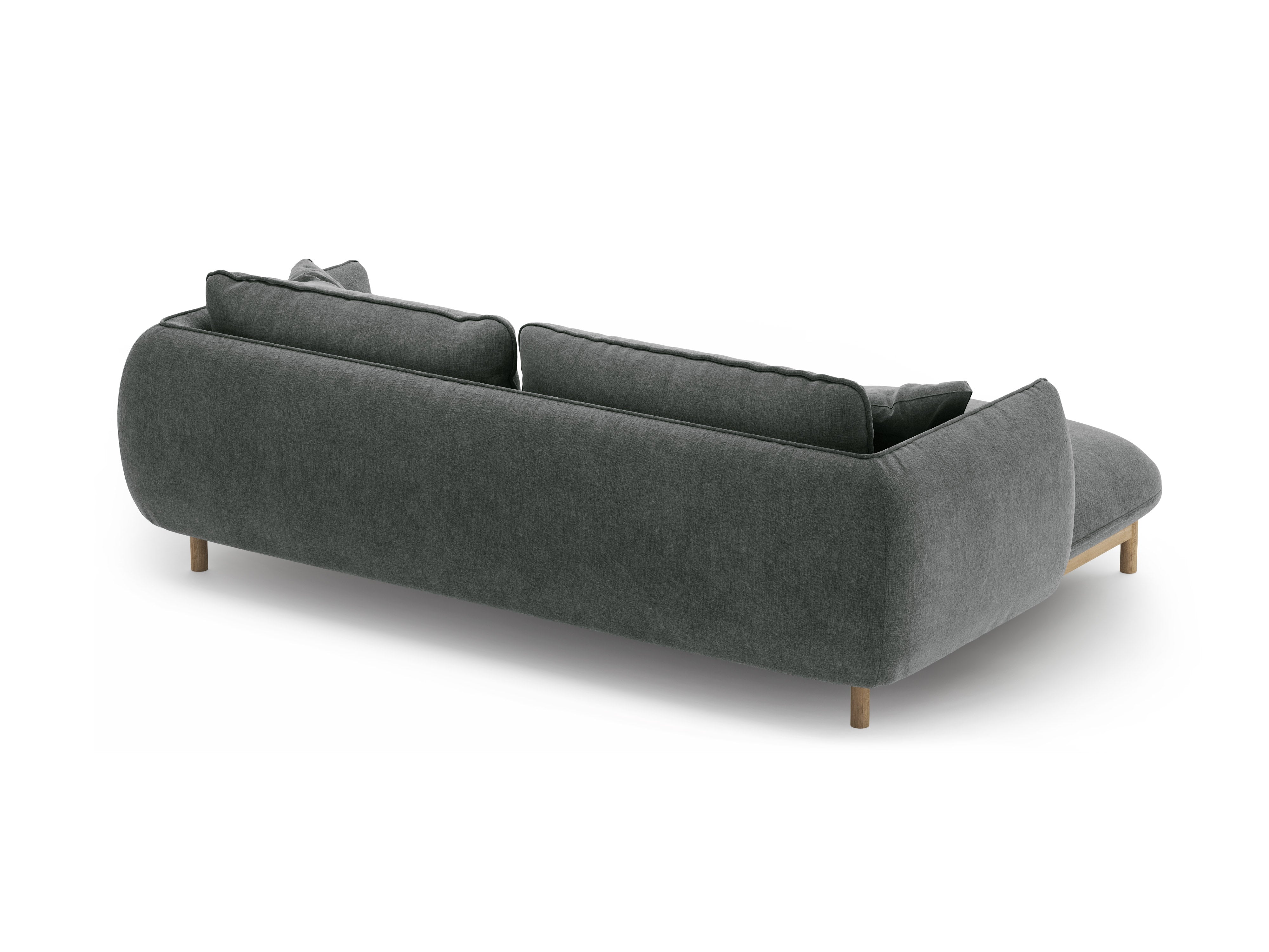 Links hoekbank ADA donkergrijs chenille