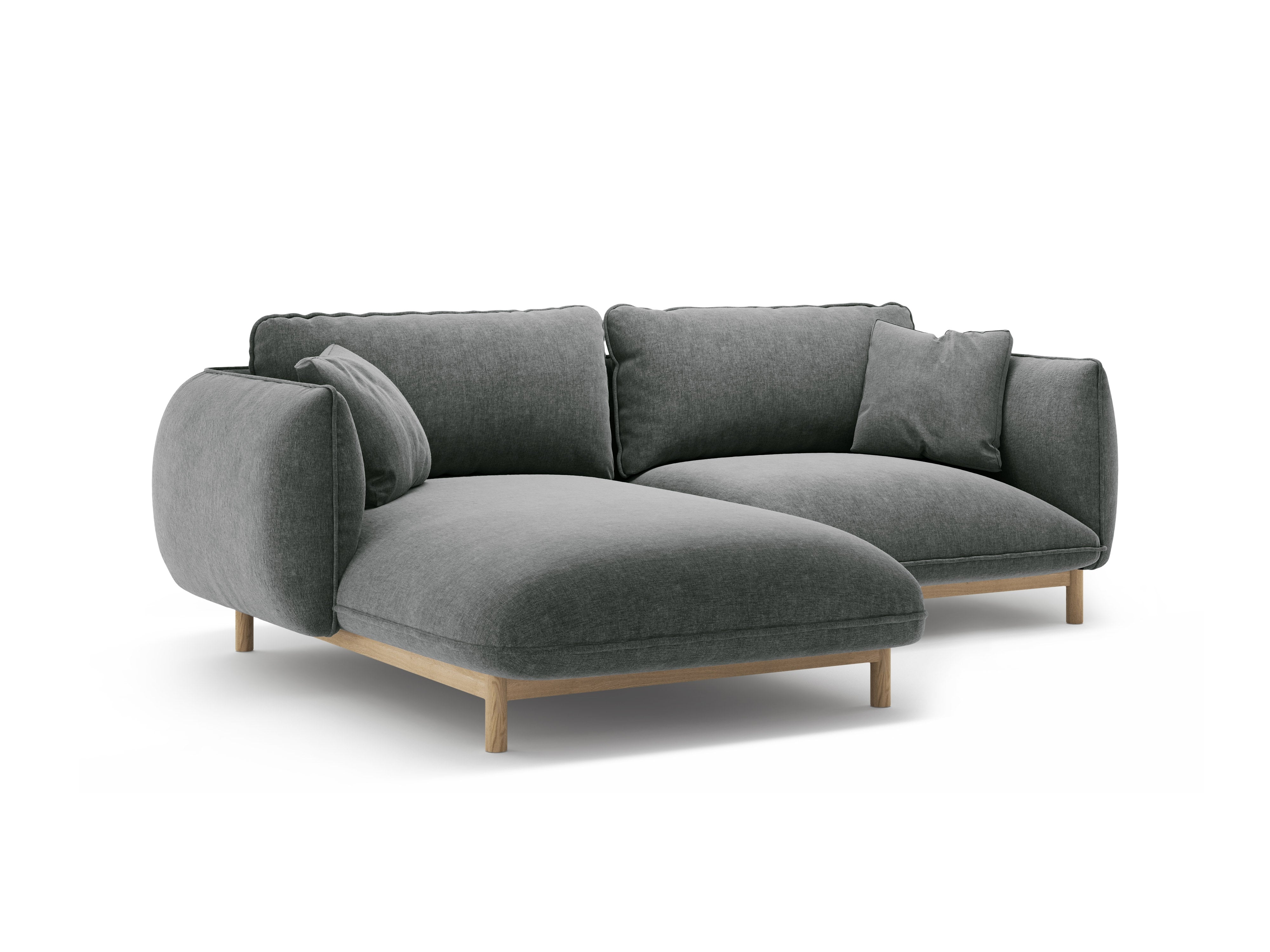 Links hoekbank ADA donkergrijs chenille
