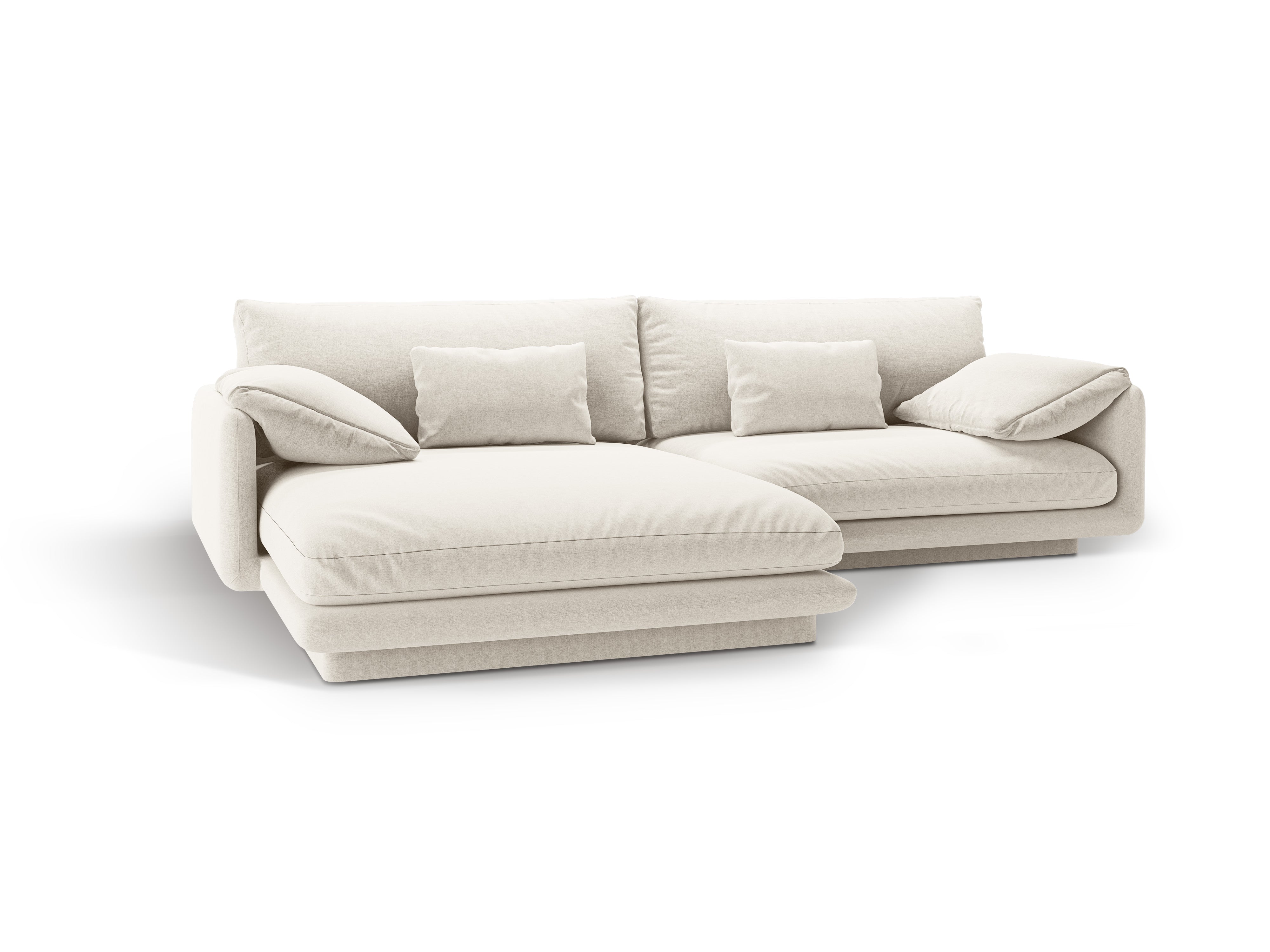 Linke Ecke 4-Personen-Torino-Elfenbein