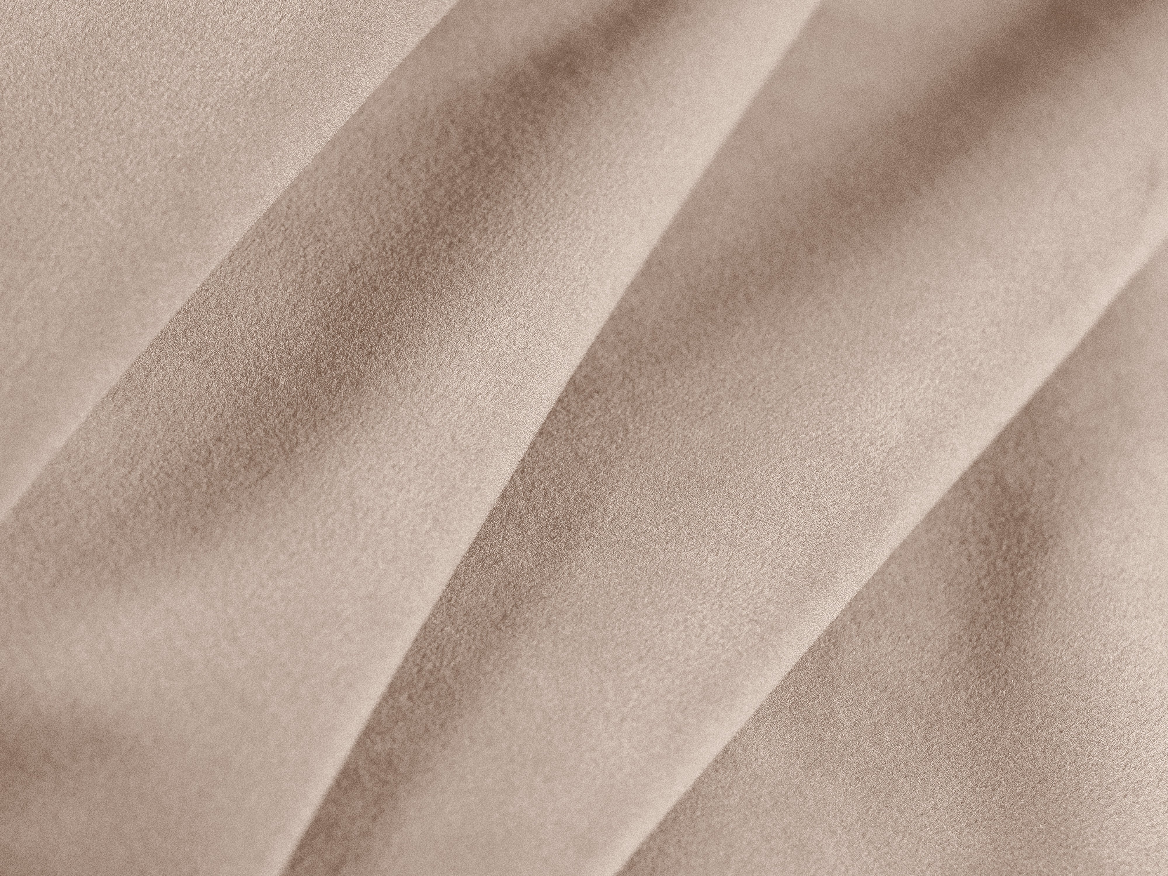 Beige L-vormige fluwelen hoekbank BEMY links