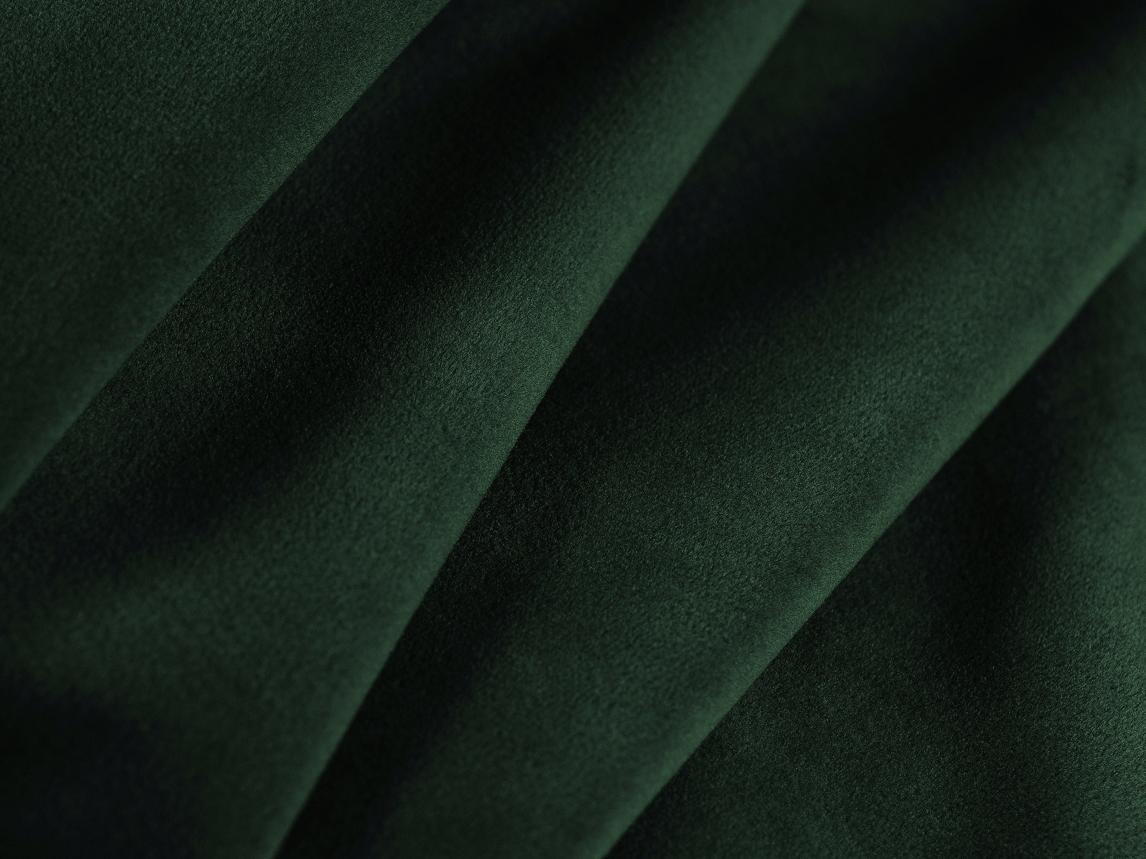 L-vormige fluwelen hoekbank links BEMY in bottlegroen