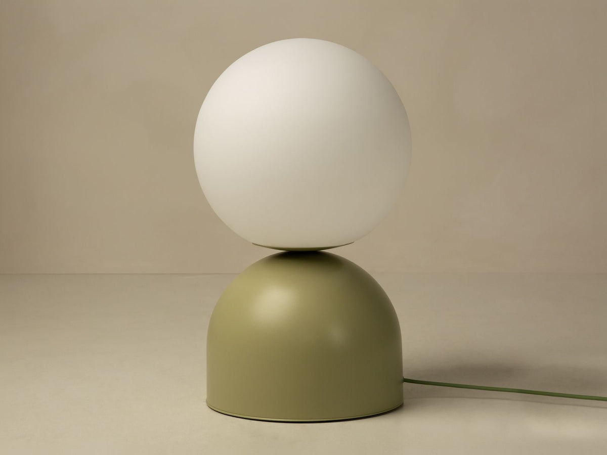 Lampa podłogowa ELY jasnooliwkowy – ujęcie 2