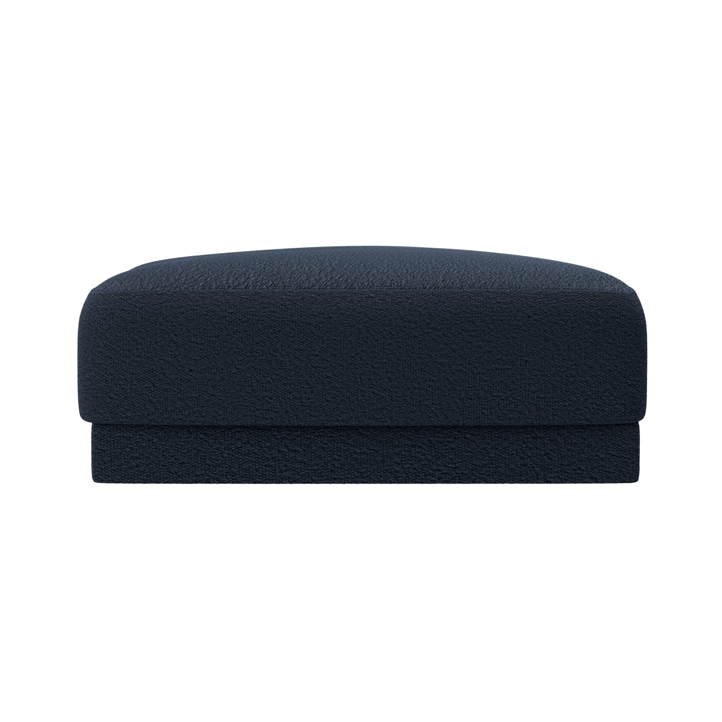 Puf MILEY donkerblauwe boucle
