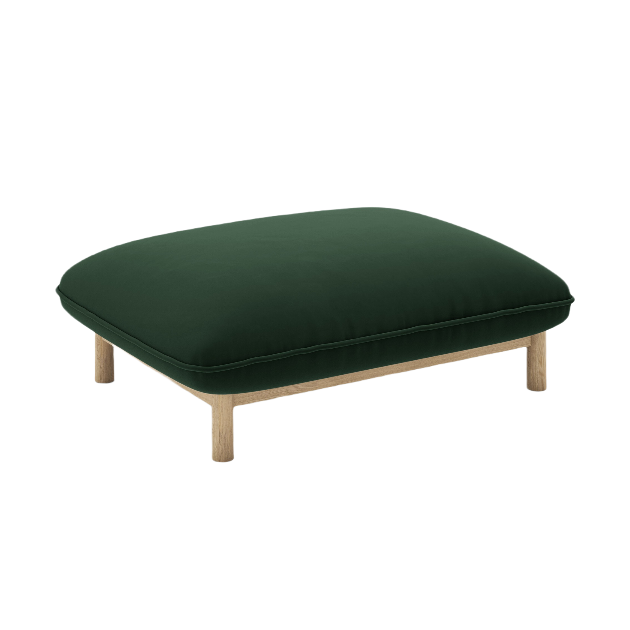 Velvet Pouf ADA Bottle Green