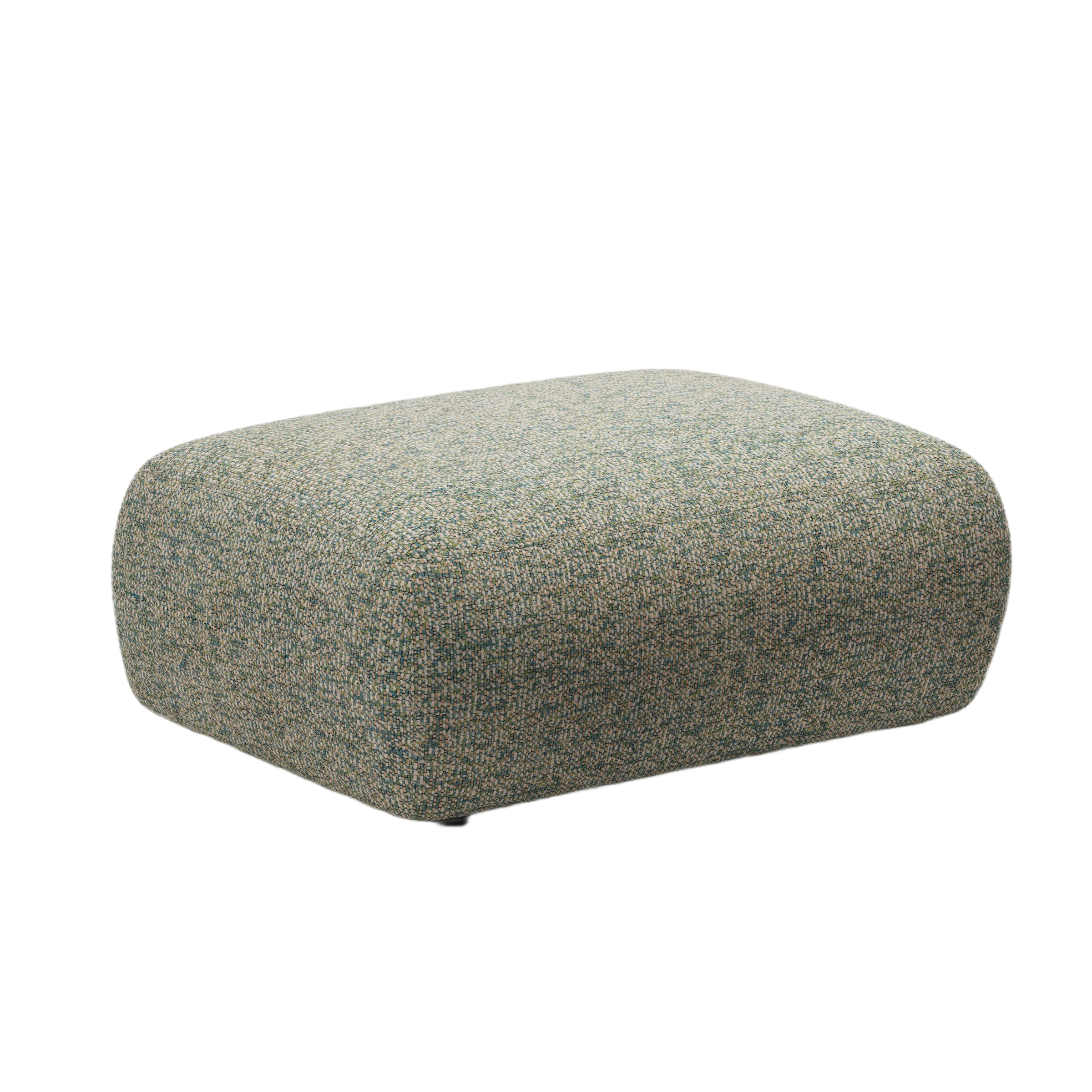 Rechteckiger Hocker KATE hellgrün meliert