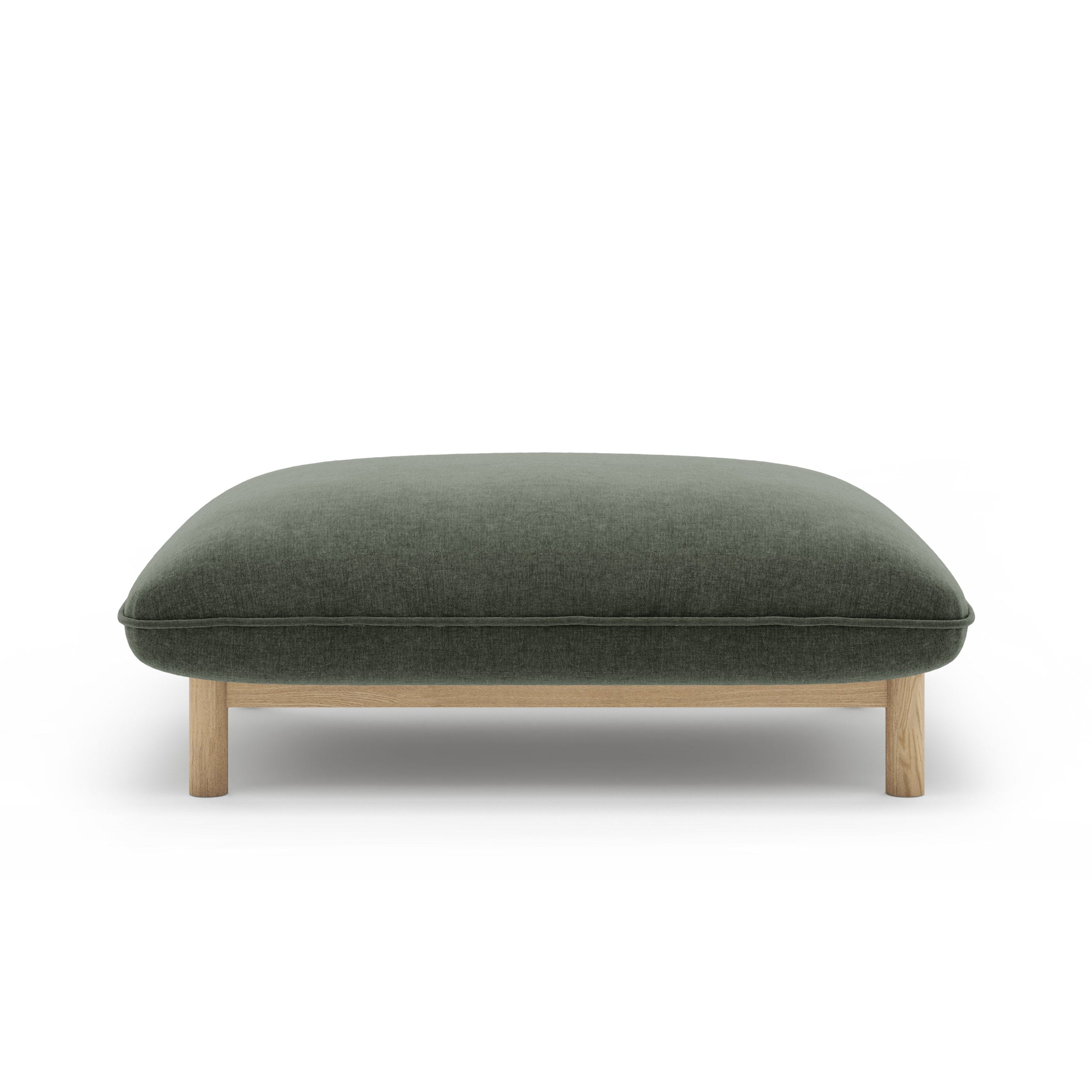 ADA Green Chenille Pouf