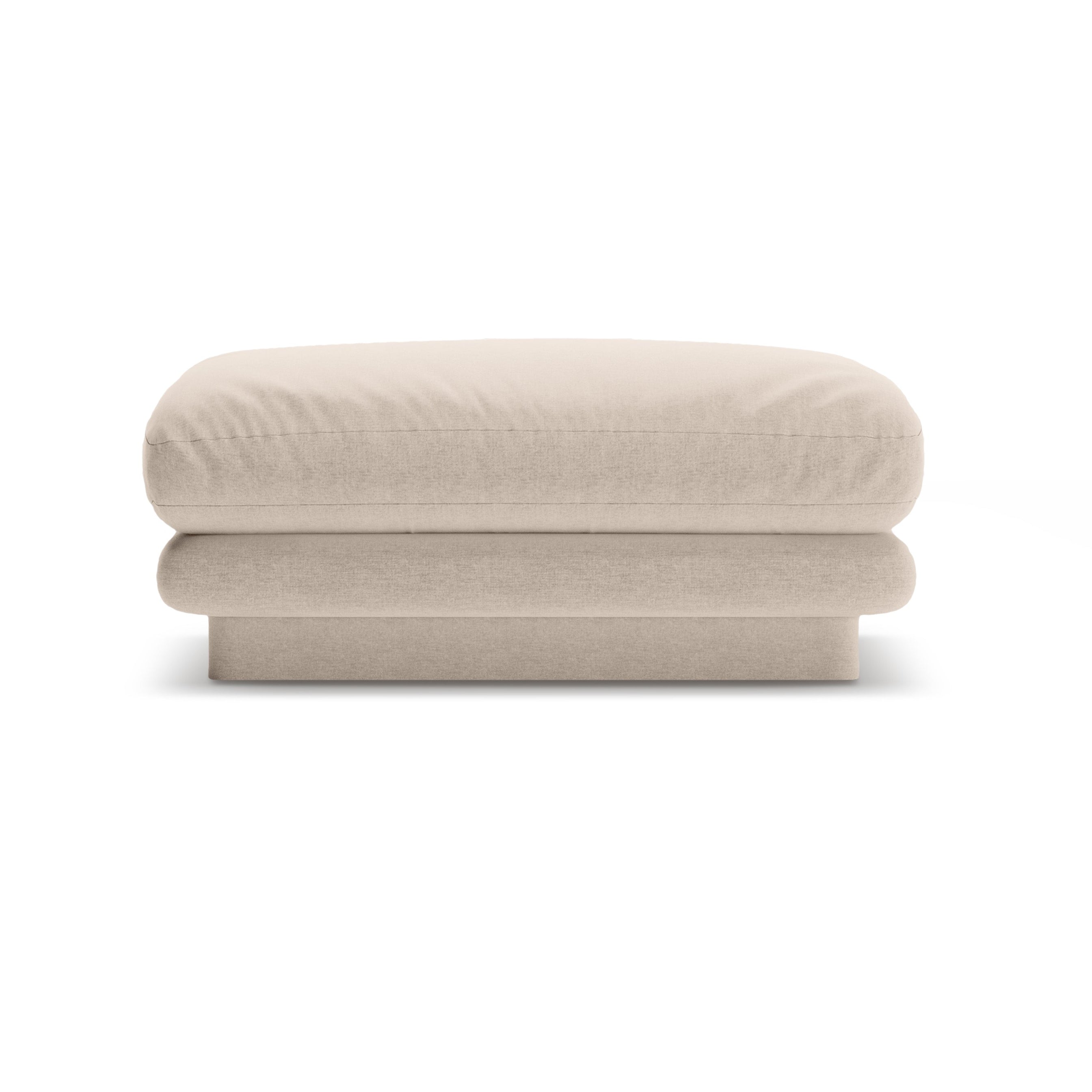 Leichter beige Torino Pouf