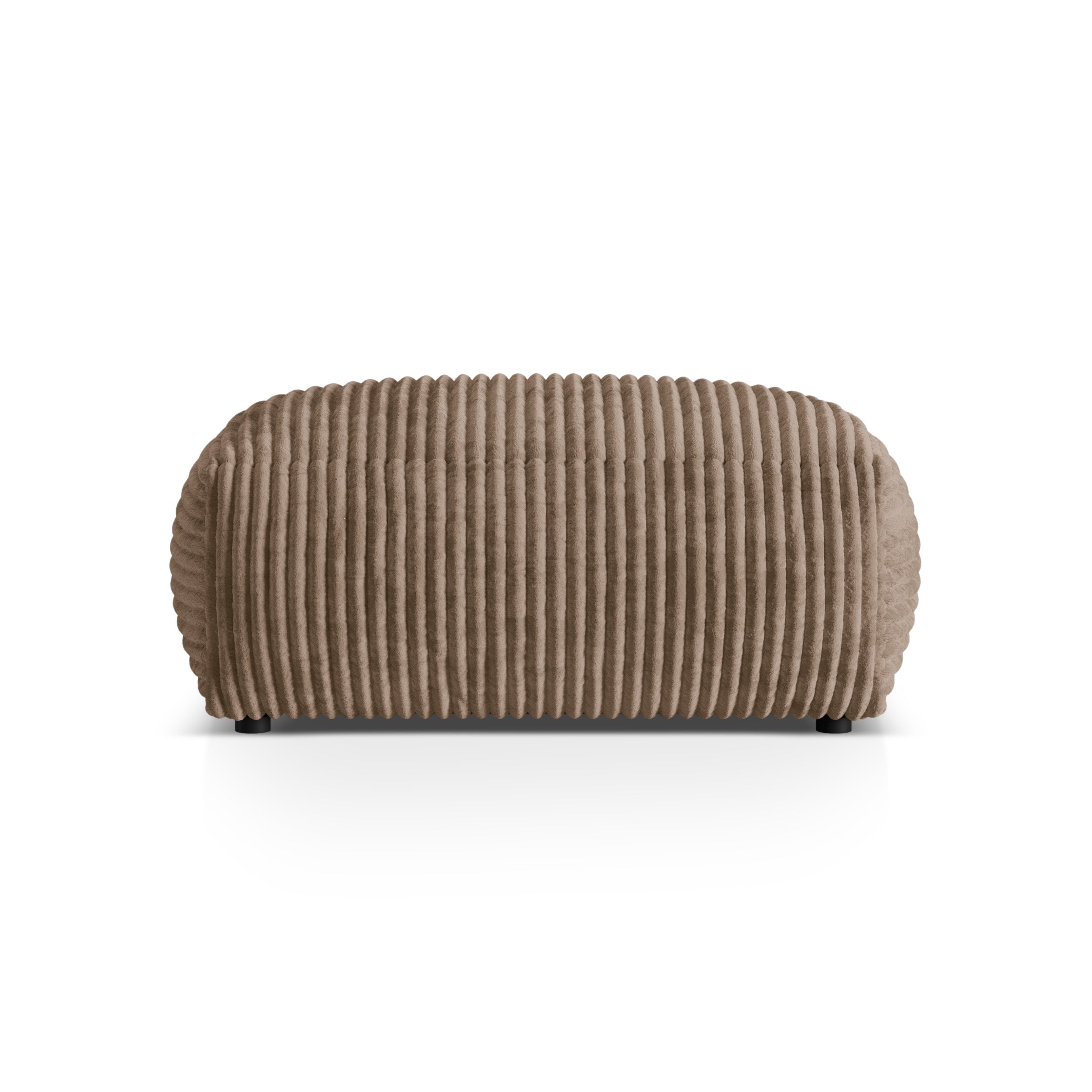 Martin pouf dark beige corduroy