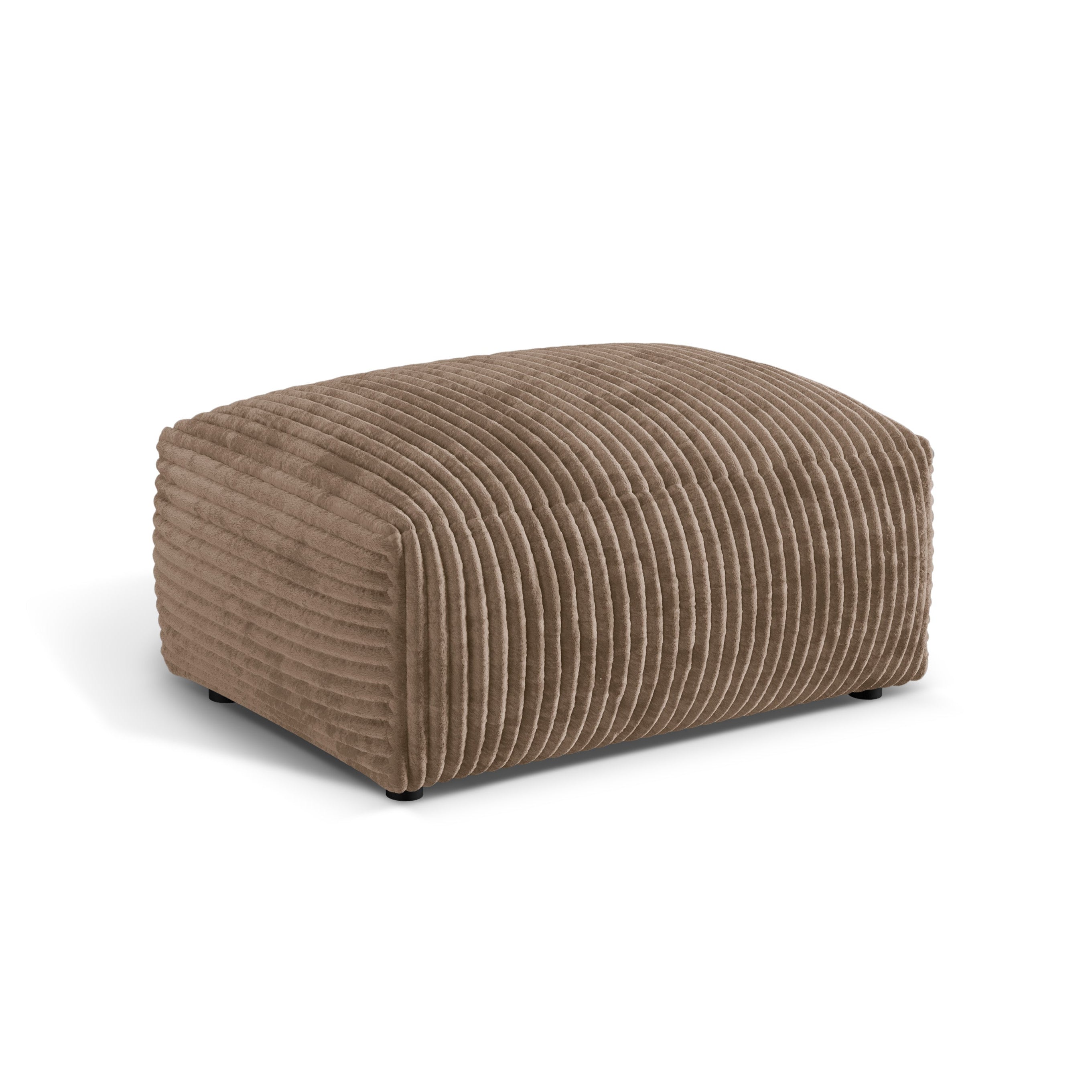 Martin pouf dark beige corduroy