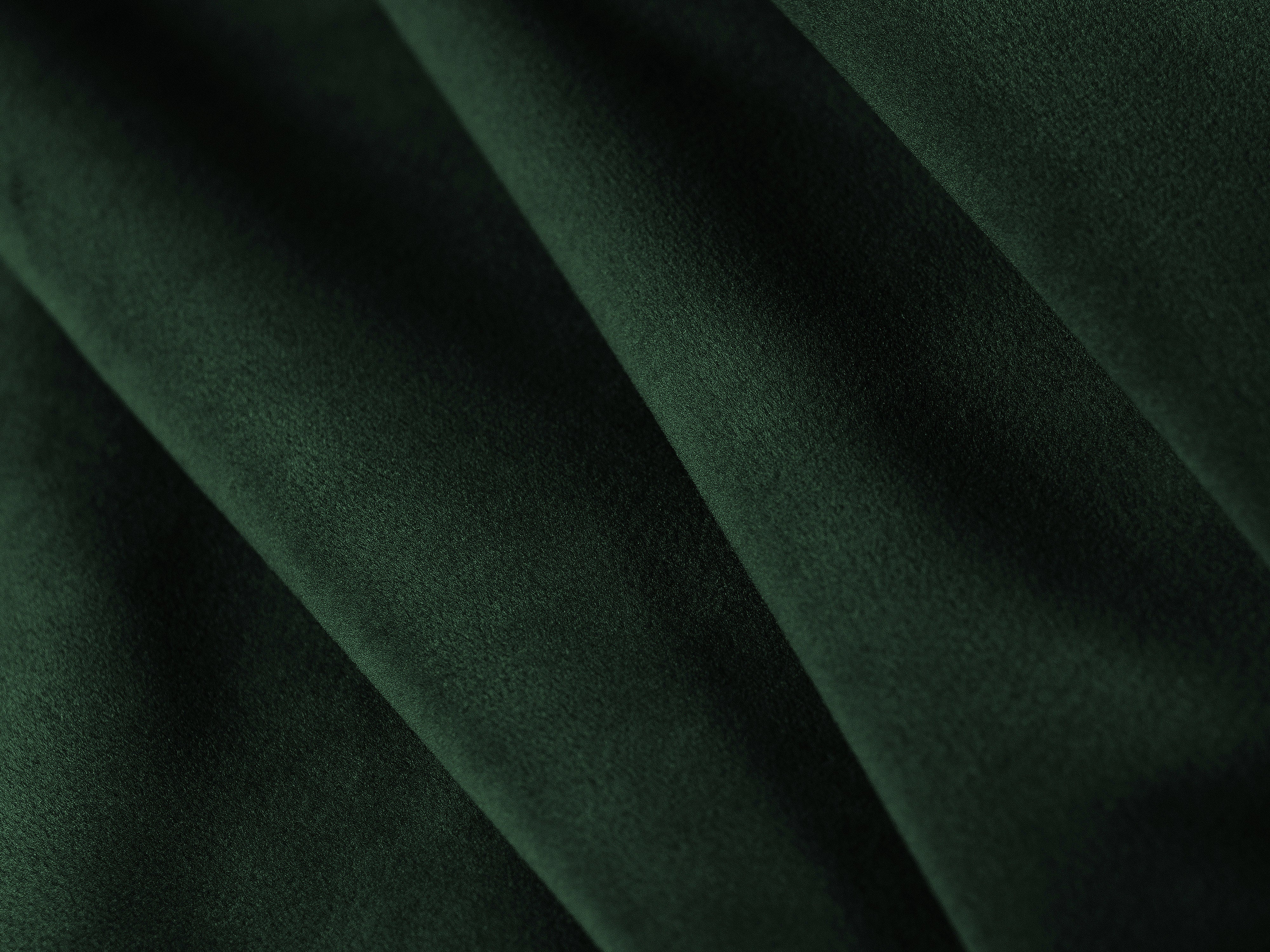 Square Velvet Pouf BEMY Bottle Green