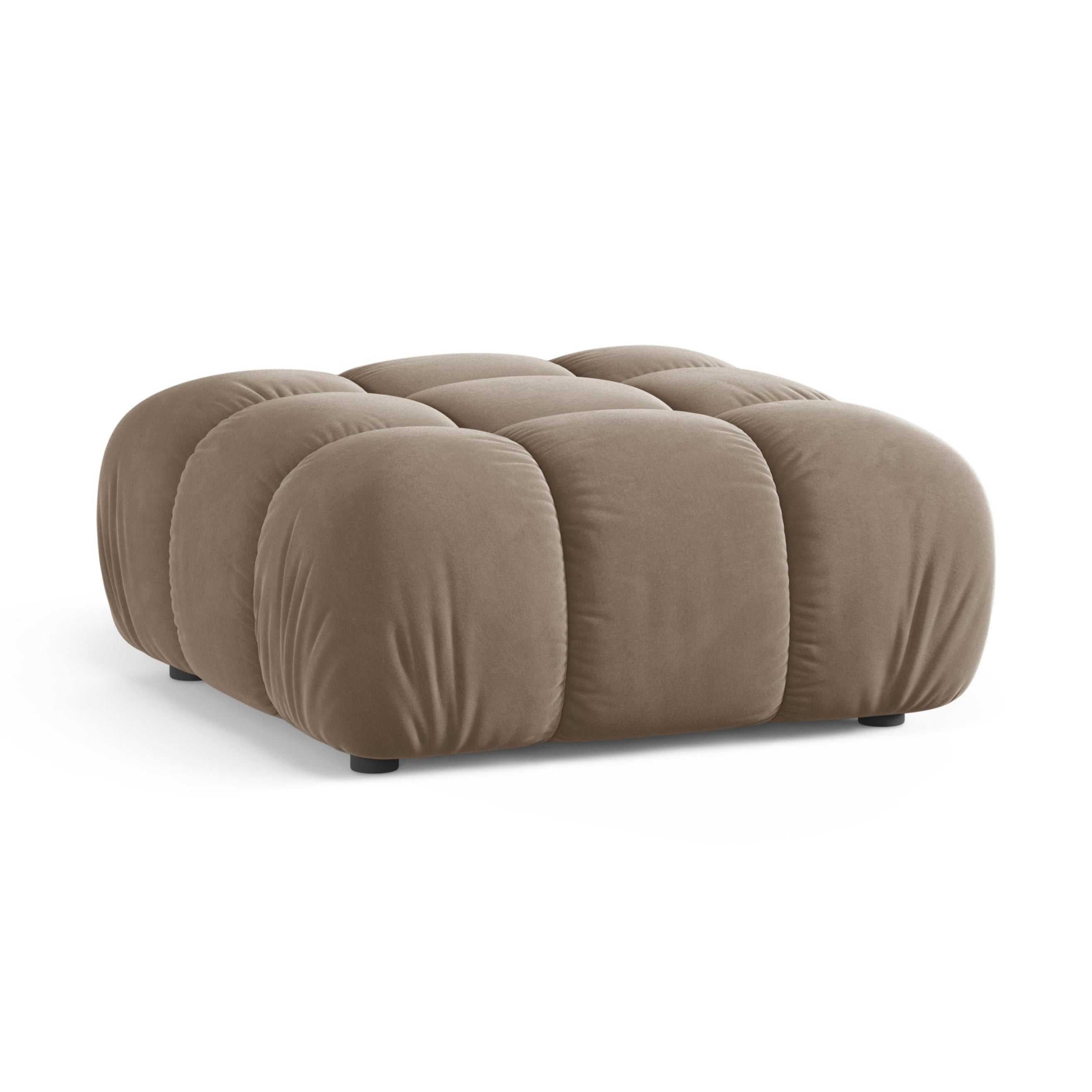 Puf / fluwelen module BELLIS cappuccino