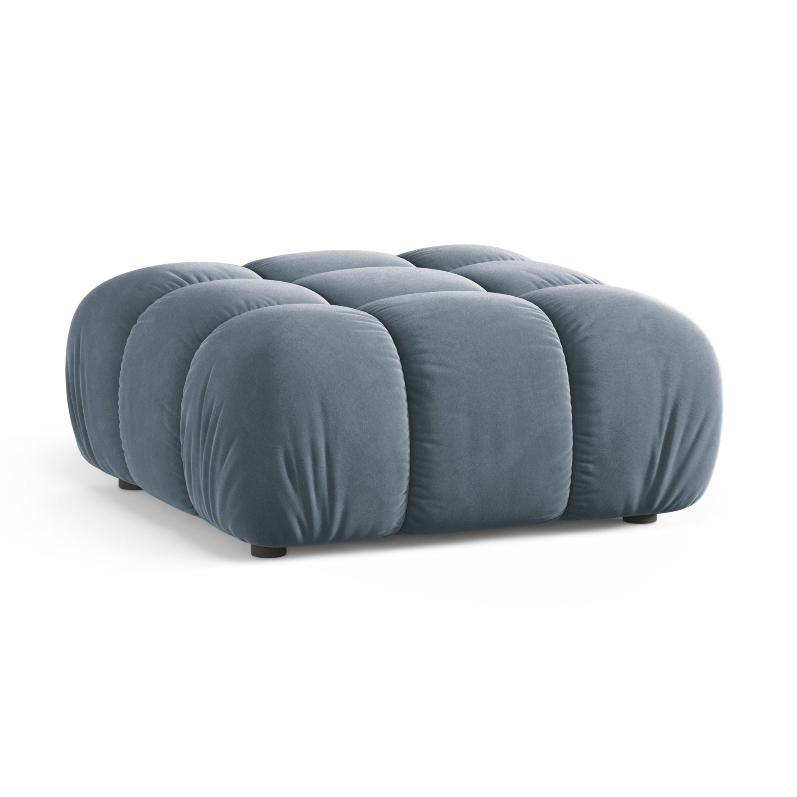 Puf / fluwelen module BELLIS blauw